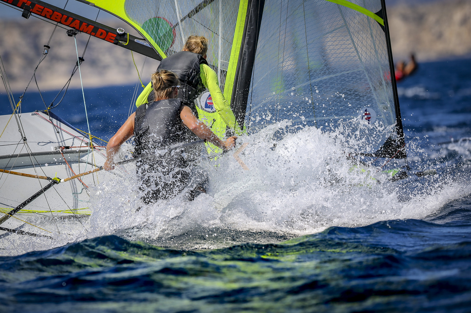 Marseilles France is hosting more than 200 sailors from 28 nations for the 2018 Junior Worl Championship of 49er, 49erFX and Nacra 17. Held from 28 august to 1st september 2018. © Pierick Jeannoutot