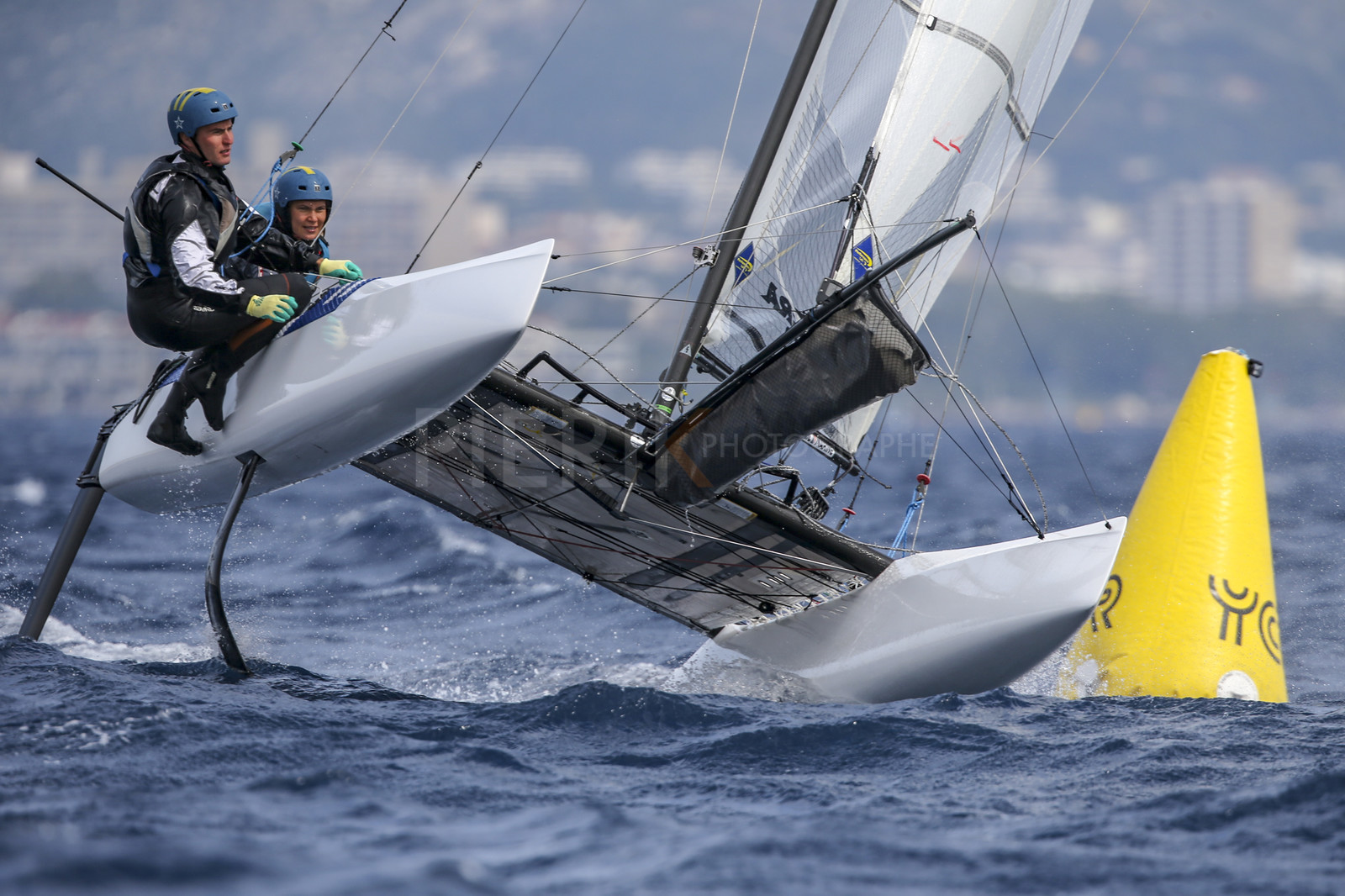Marseille France is hosting more than 200 sailors from 28 nations for the 2018 Junior Worl Championship of 49er, 49erFX and Nacra 17. Held from 28 august to 1st september 2018. © Pierick Jeannoutot