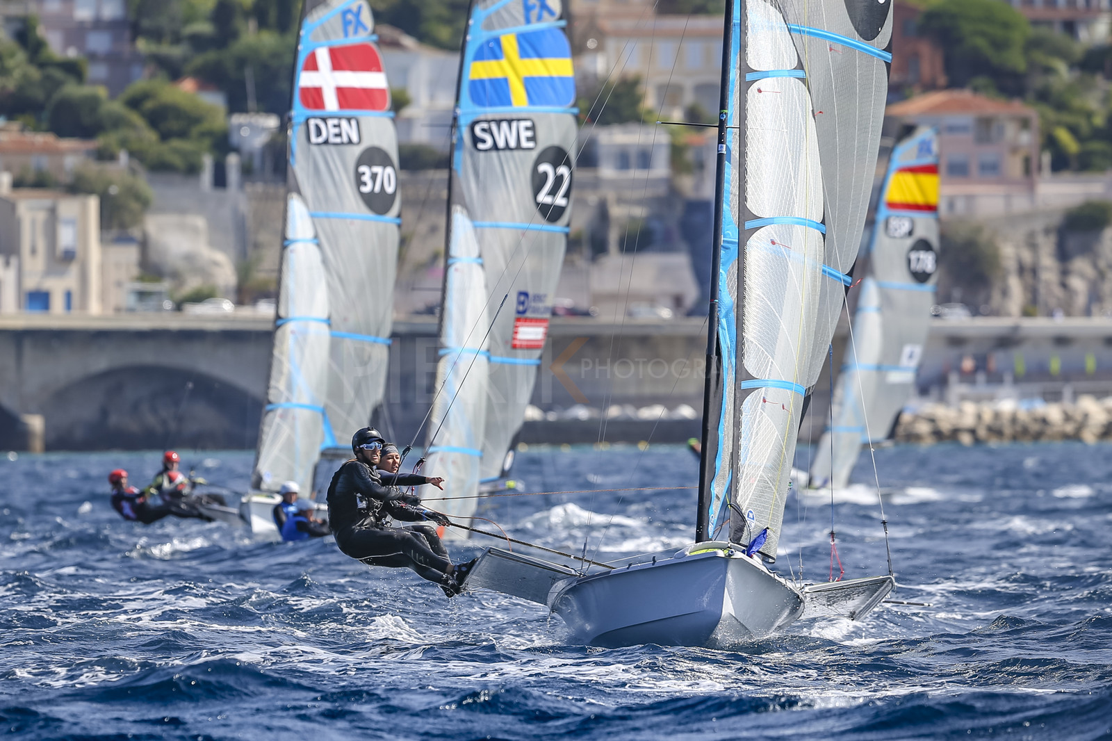 Marseille France is hosting more than 200 sailors from 28 nations for the 2018 Junior Worl Championship of 49er, 49erFX and Nacra 17. Held from 28 august to 1st september 2018. © Pierick Jeannoutot