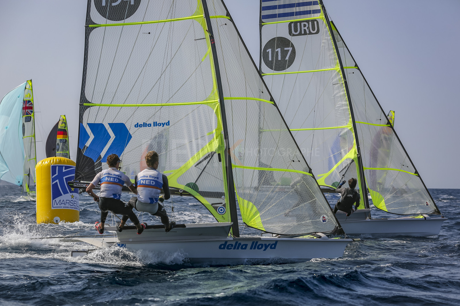 Marseille France is hosting more than 200 sailors from 28 nations for the 2018 Junior Worl Championship of 49er, 49erFX and Nacra 17. Held from 28 august to 1st september 2018. © Pierick Jeannoutot