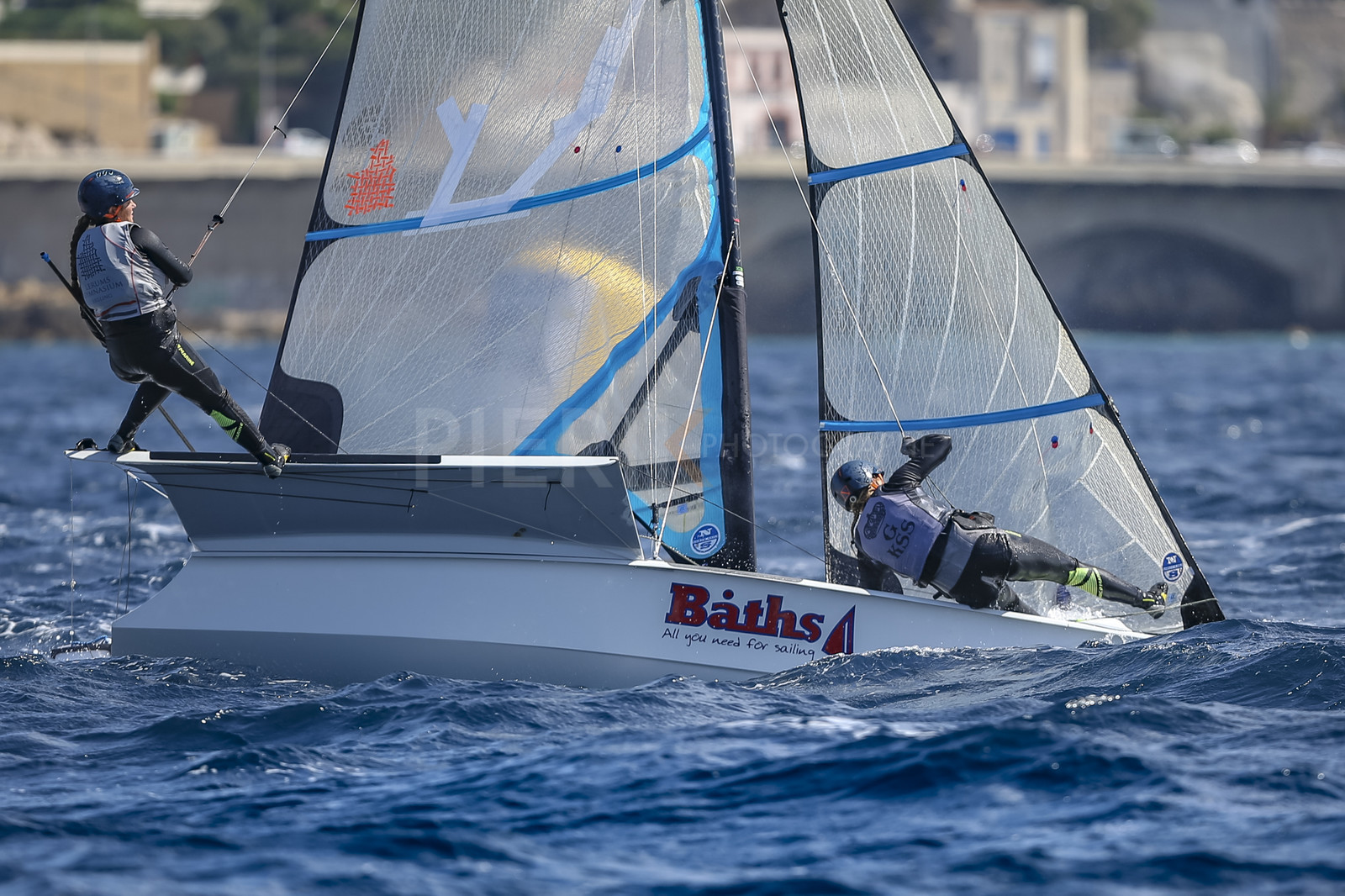Marseille France is hosting more than 200 sailors from 28 nations for the 2018 Junior Worl Championship of 49er, 49erFX and Nacra 17. Held from 28 august to 1st september 2018. © Pierick Jeannoutot