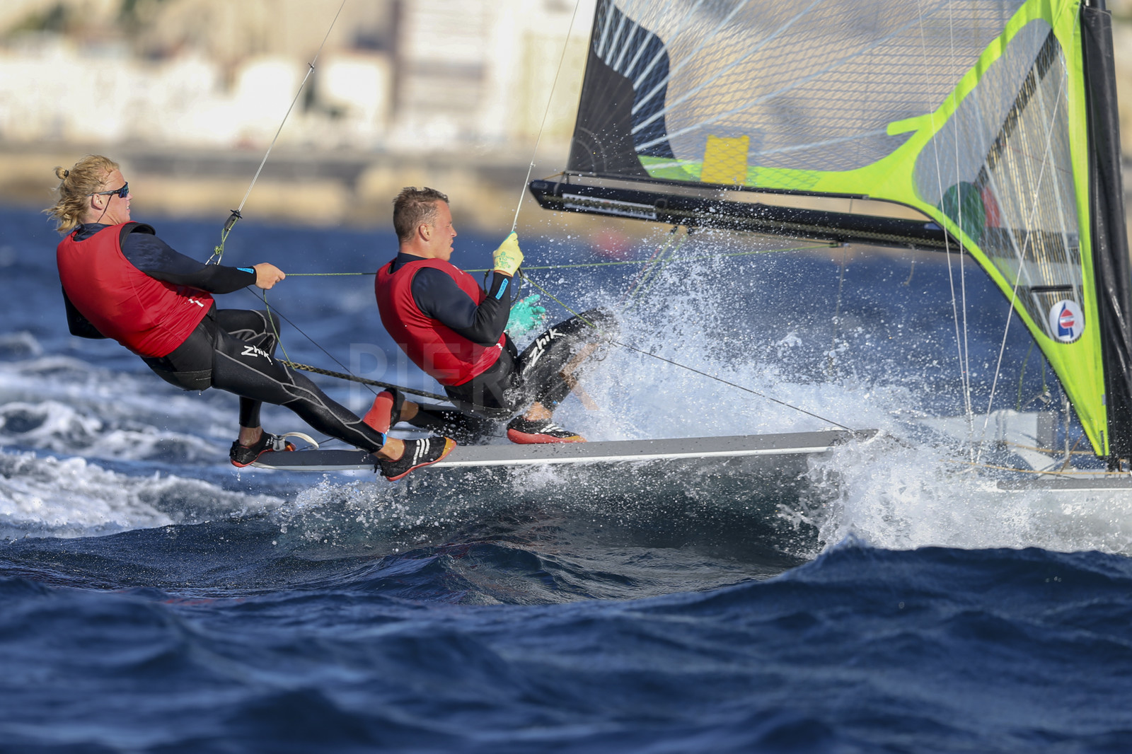 Marseille France is hosting more than 200 sailors from 28 nations for the 2018 Junior Worl Championship of 49er, 49erFX and Nacra 17. Held from 28 august to 1st september 2018. © Pierick Jeannoutot