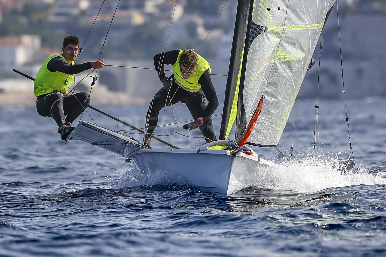 Marseille France is hosting more than 200 sailors from 28 nations for the 2018 Junior Worl Championship of 49er, 49erFX and Nacra 17. Held from 28 august to 1st september 2018. © Pierick Jeannoutot