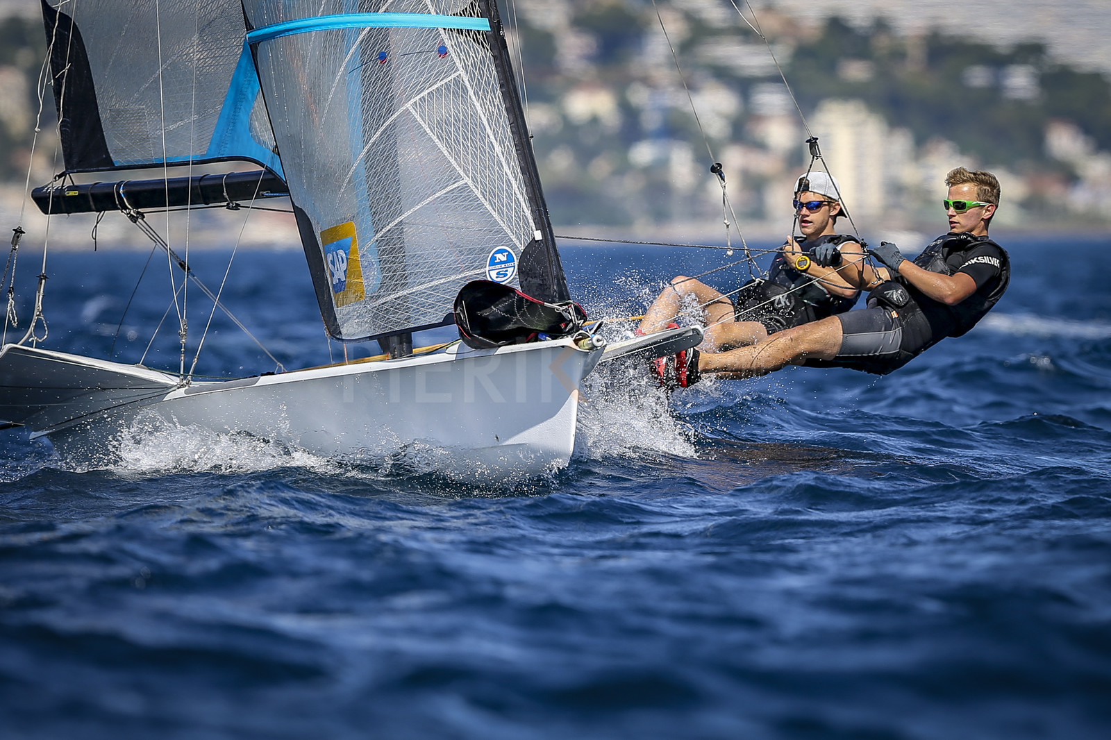 Marseilles France is hosting more than 200 sailors from 28 nations for the 2018 Junior Worl Championship of 49er, 49erFX and Nacra 17. Held from 28 august to 1st september 2018. © Pierick Jeannoutot
