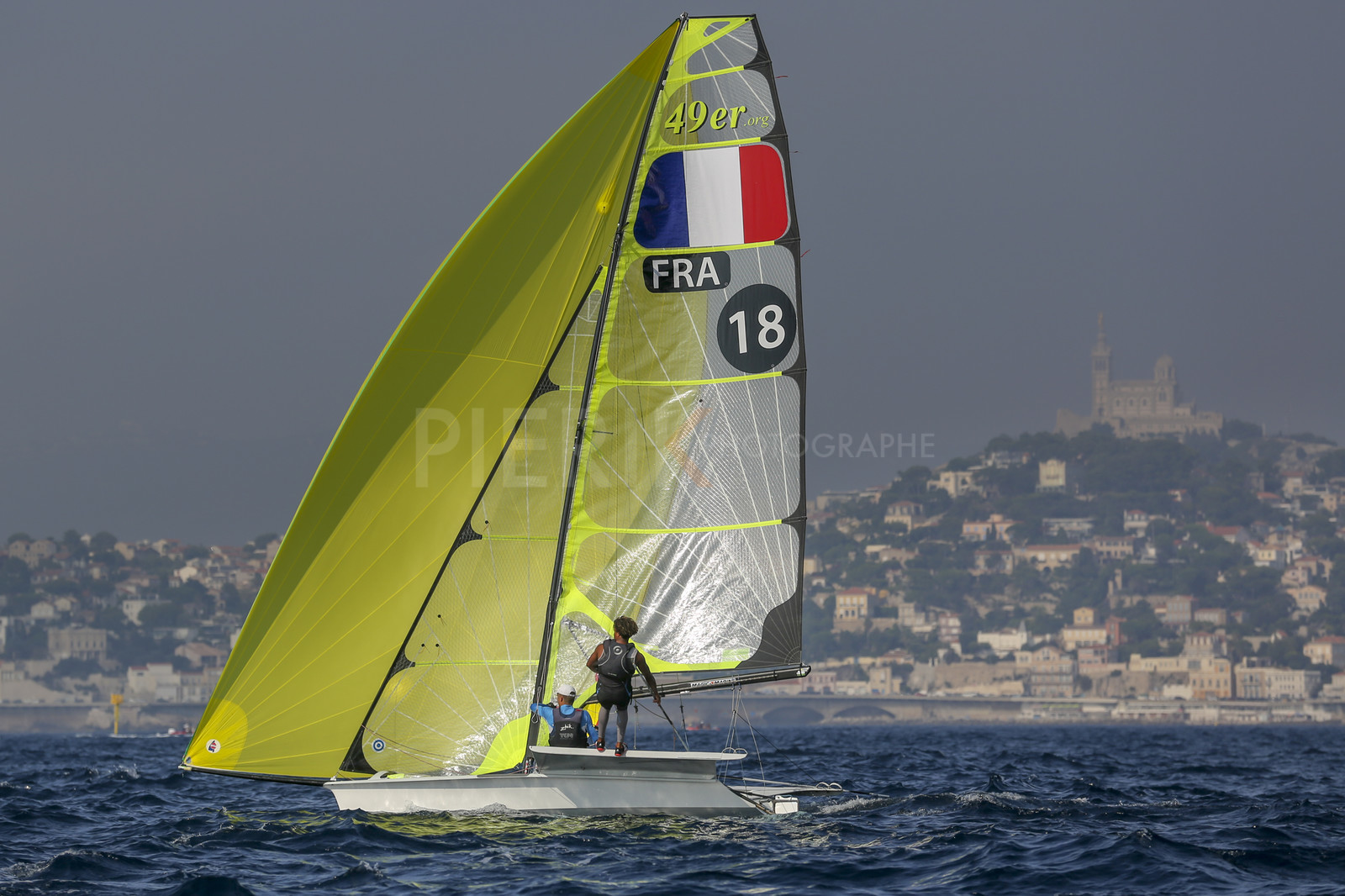 Marseilles France is hosting more than 200 sailors from 28 nations for the 2018 Junior Worl Championship of 49er, 49erFX and Nacra 17. Held from 28 august to 1st september 2018. © Pierick Jeannoutot