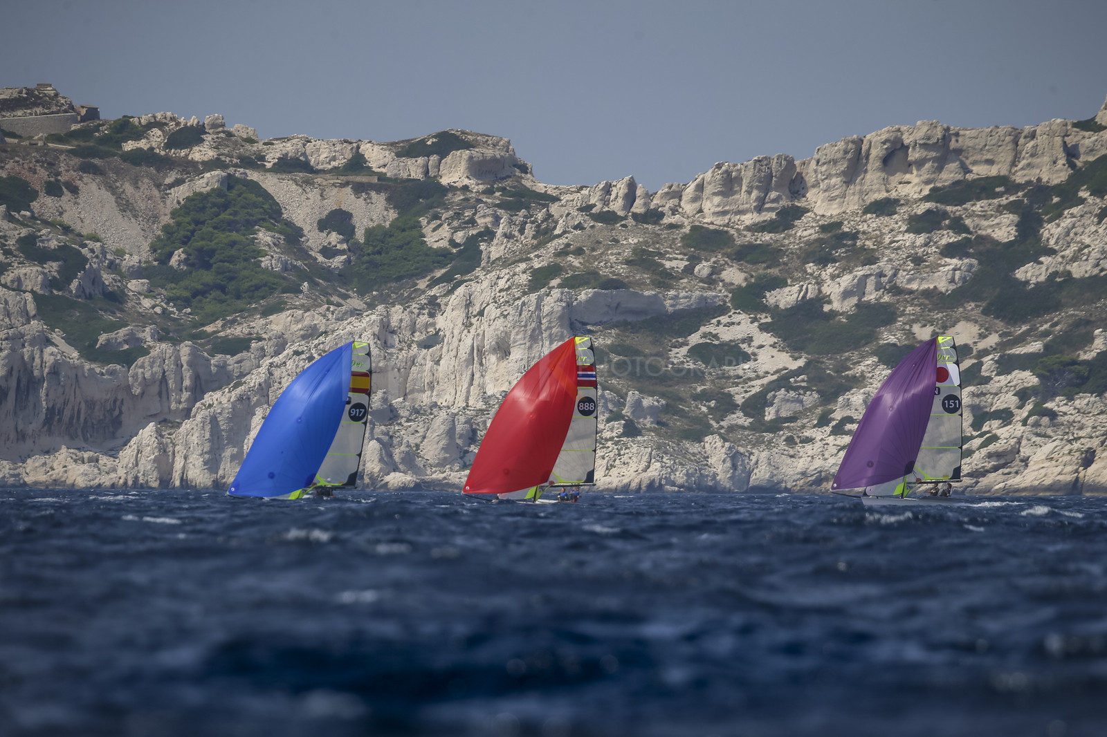 Marseille France is hosting more than 200 sailors from 28 nations for the 2018 Junior Worl Championship of 49er, 49erFX and Nacra 17. Held from 28 august to 1st september 2018. © Pierick Jeannoutot