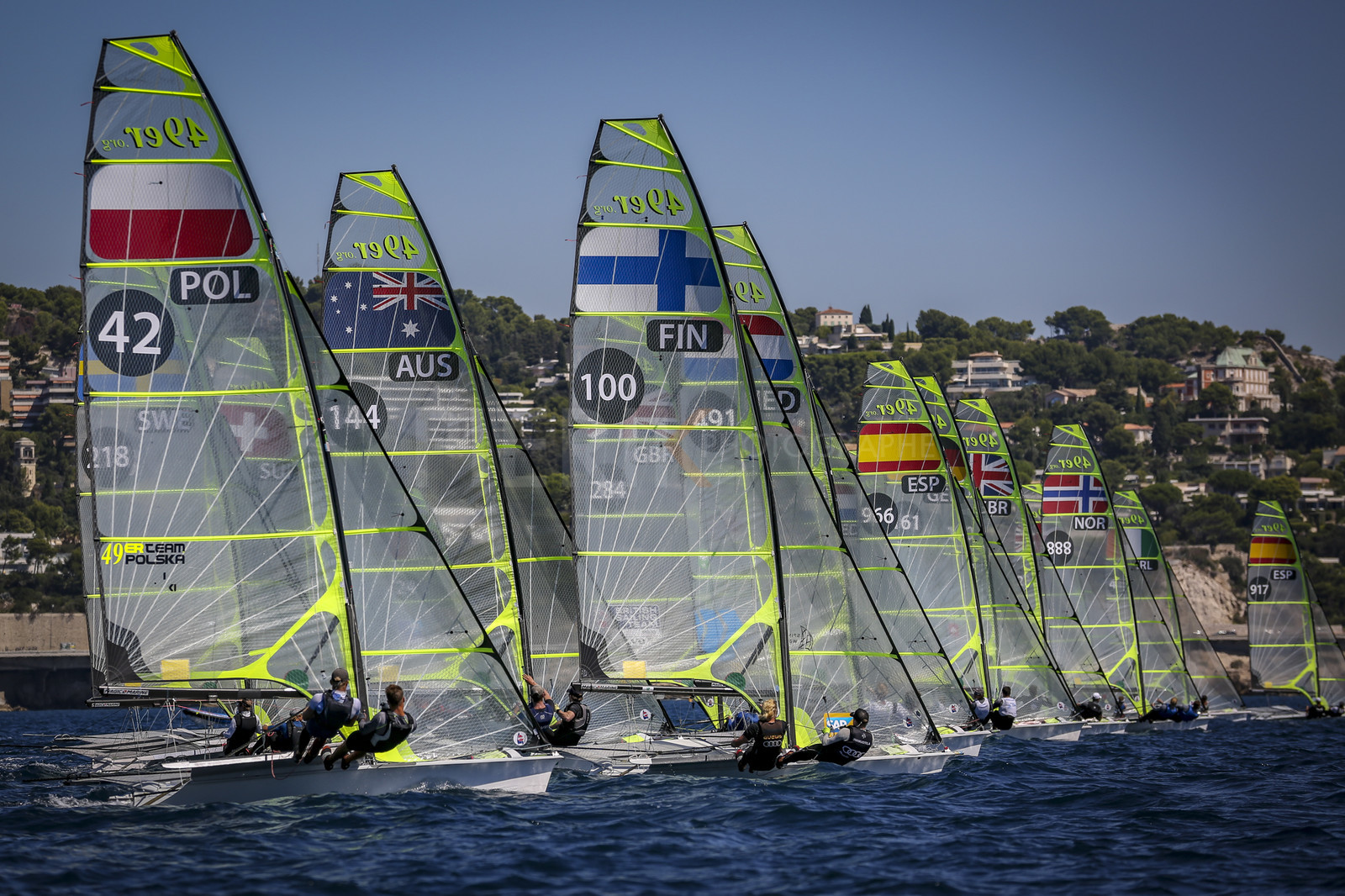 Marseilles France is hosting more than 200 sailors from 28 nations for the 2018 Junior Worl Championship of 49er, 49erFX and Nacra 17. Held from 28 august to 1st september 2018. © Pierick Jeannoutot