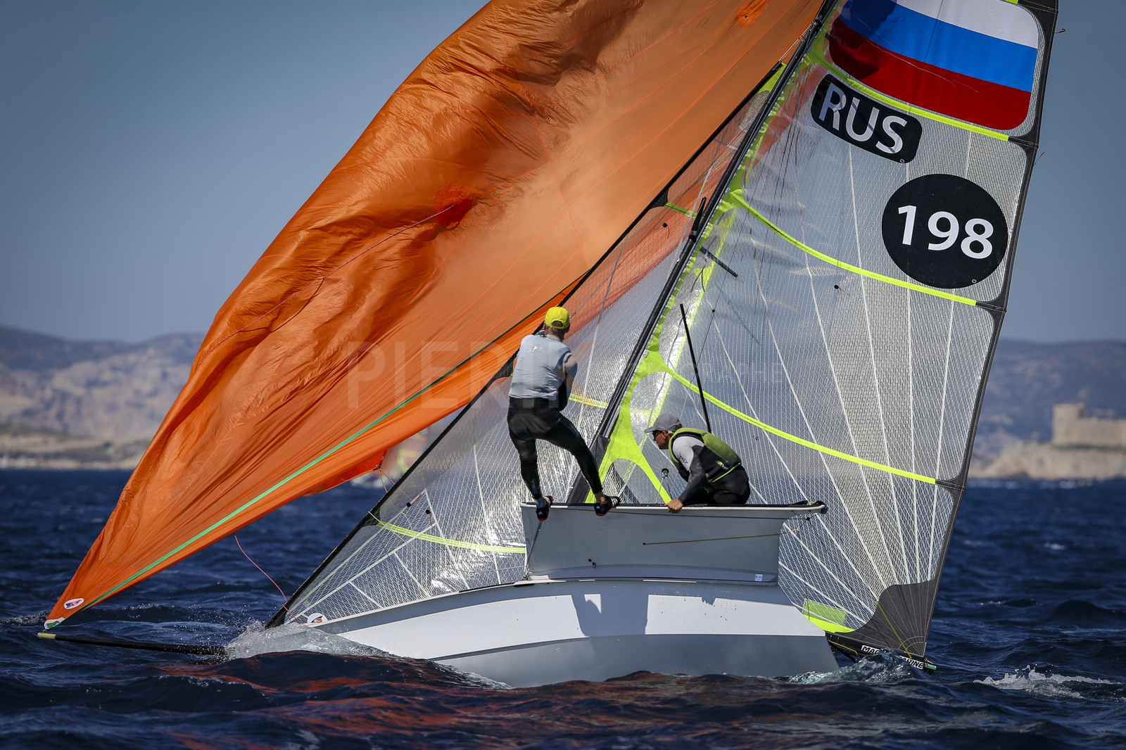 Marseilles France is hosting more than 200 sailors from 28 nations for the 2018 Junior Worl Championship of 49er, 49erFX and Nacra 17. Held from 28 august to 1st september 2018. © Pierick Jeannoutot