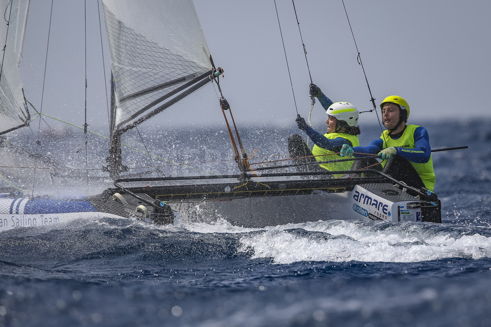 Marseille France is hosting more than 200 sailors from 28 nations for the 2018 Junior Worl Championship of 49er, 49erFX and Nacra 17. Held from 28 august to 1st september 2018. © Pierick Jeannoutot