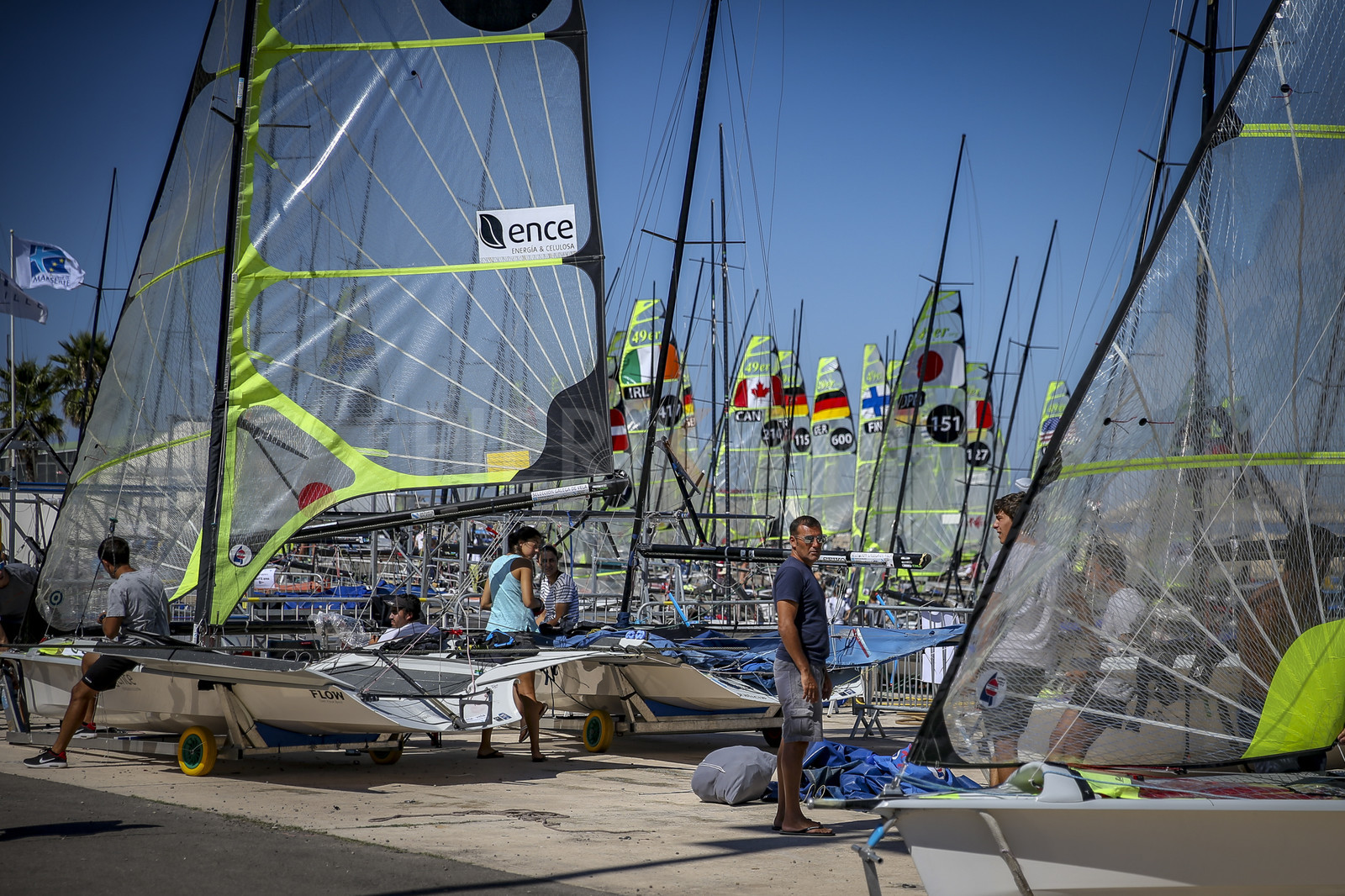 Marseilles France is hosting more than 200 sailors from 28 nations for the 2018 Junior Worl Championship of 49er, 49erFX and Nacra 17. Held from 28 august to 1st september 2018. © Pierick Jeannoutot
