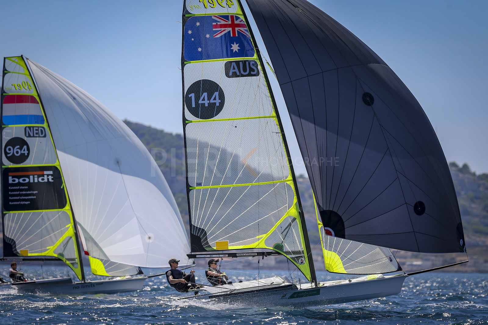 Marseilles France is hosting more than 200 sailors from 28 nations for the 2018 Junior Worl Championship of 49er, 49erFX and Nacra 17. Held from 28 august to 1st september 2018. © Pierick Jeannoutot