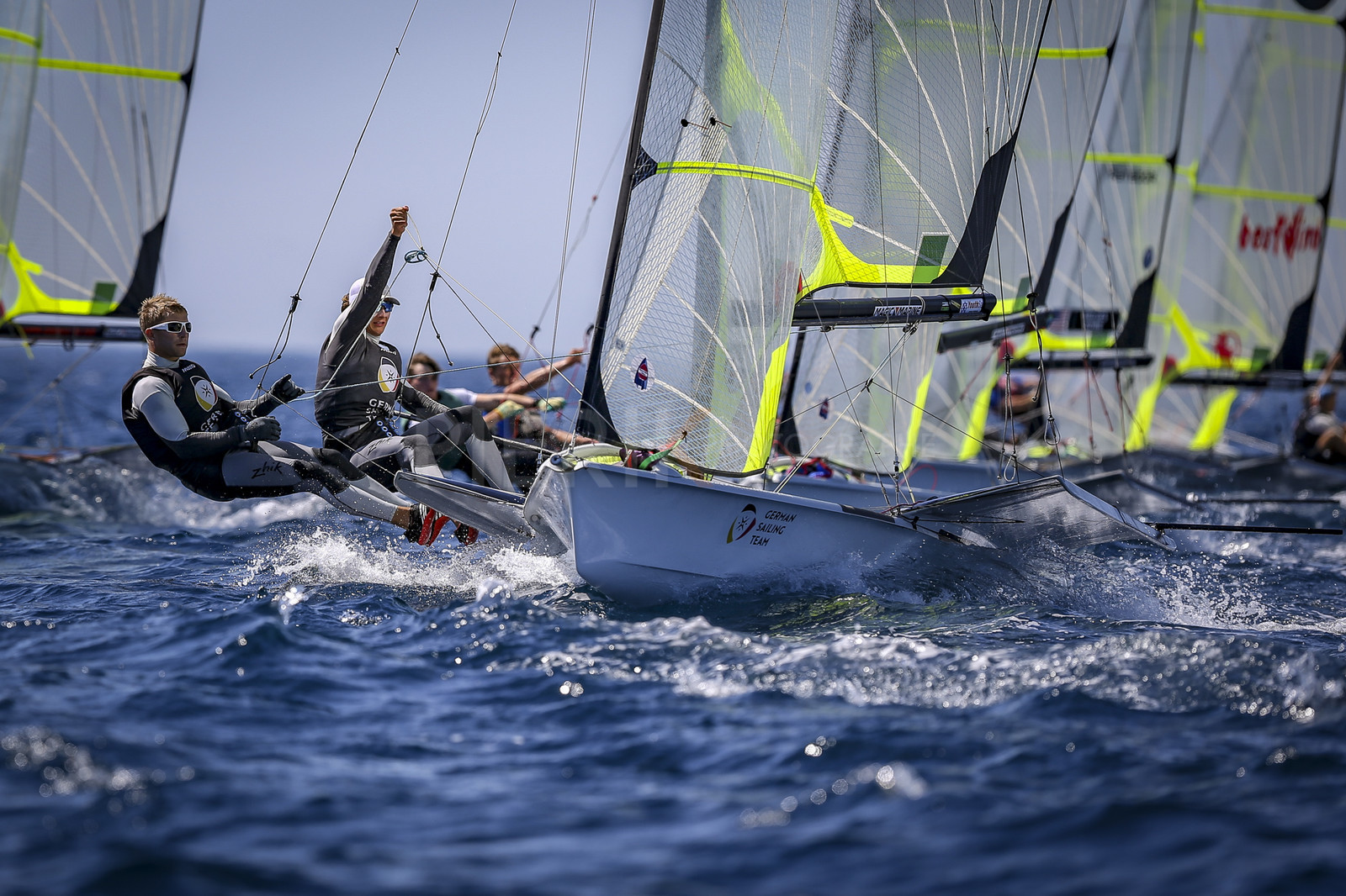 Marseilles France is hosting more than 200 sailors from 28 nations for the 2018 Junior Worl Championship of 49er, 49erFX and Nacra 17. Held from 28 august to 1st september 2018. © Pierick Jeannoutot