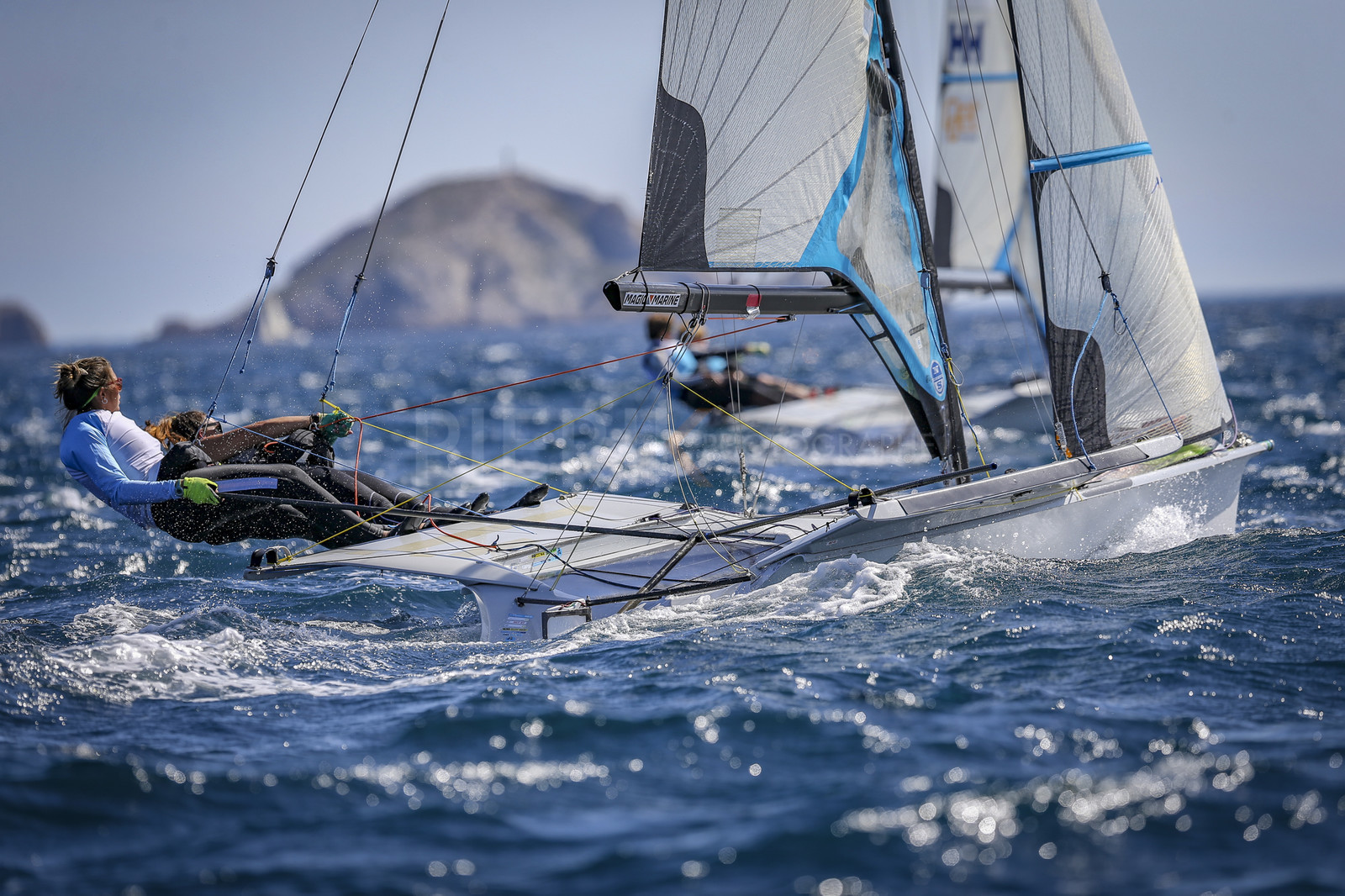 Marseilles France is hosting more than 200 sailors from 28 nations for the 2018 Junior Worl Championship of 49er, 49erFX and Nacra 17. Held from 28 august to 1st september 2018. © Pierick Jeannoutot