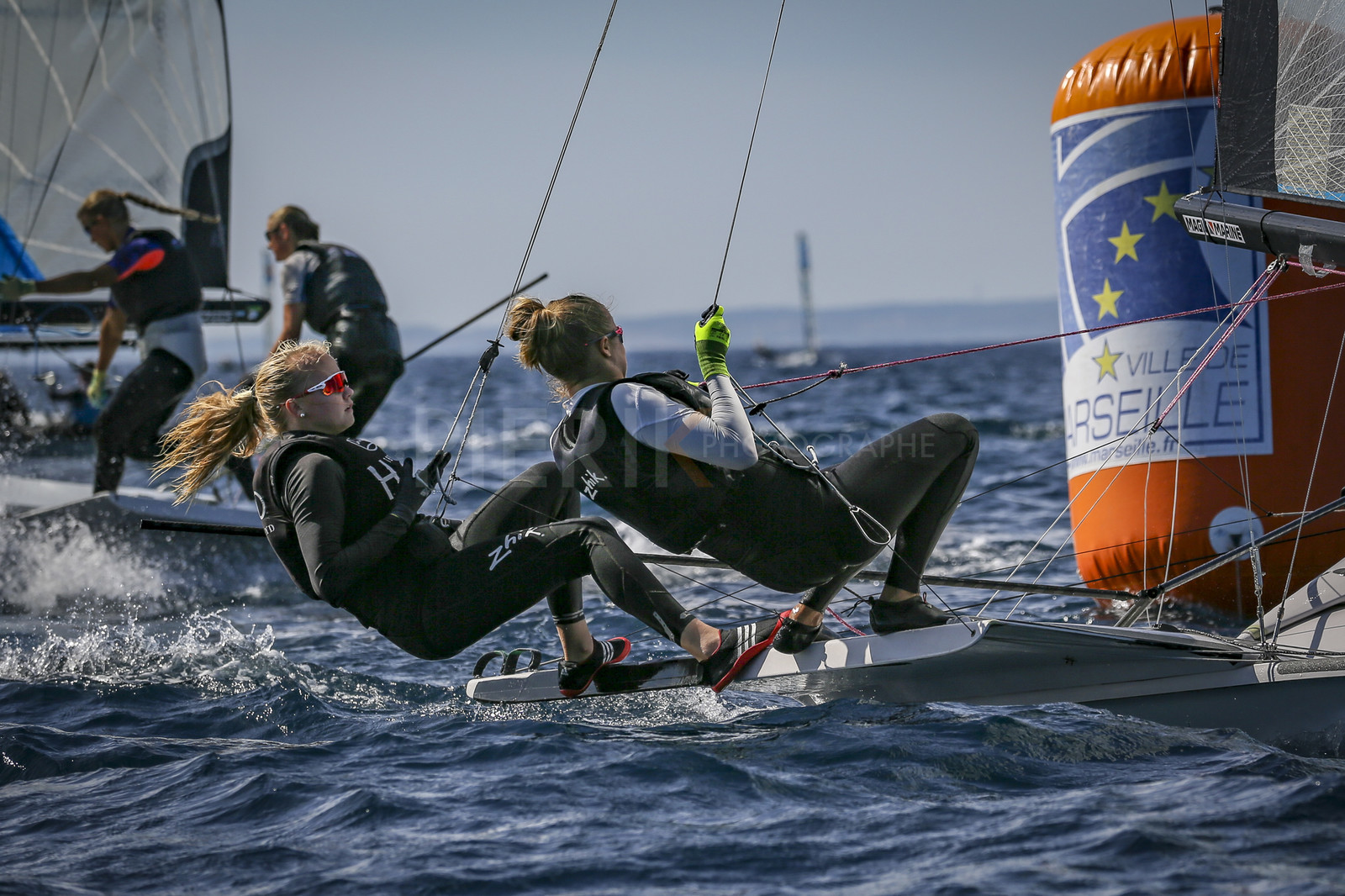 Marseilles France is hosting more than 200 sailors from 28 nations for the 2018 Junior Worl Championship of 49er, 49erFX and Nacra 17. Held from 28 august to 1st september 2018. © Pierick Jeannoutot