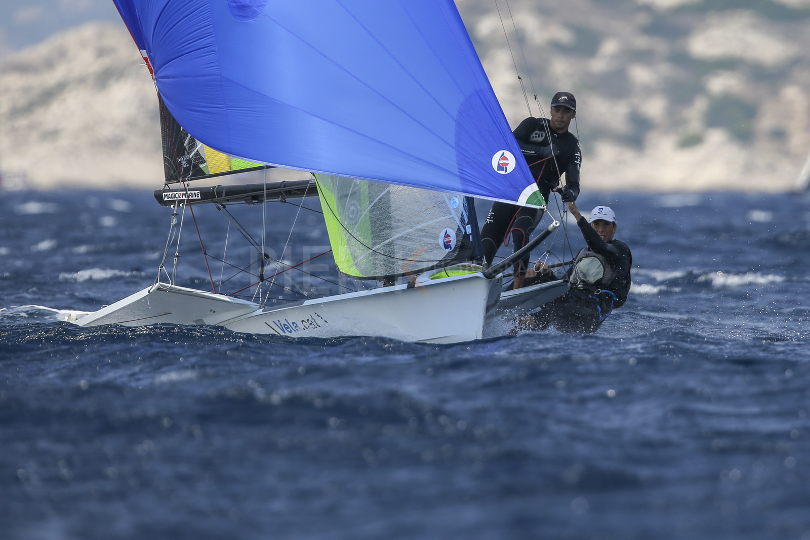 Marseille France is hosting more than 200 sailors from 28 nations for the 2018 Junior Worl Championship of 49er, 49erFX and Nacra 17. Held from 28 august to 1st september 2018. © Pierick Jeannoutot