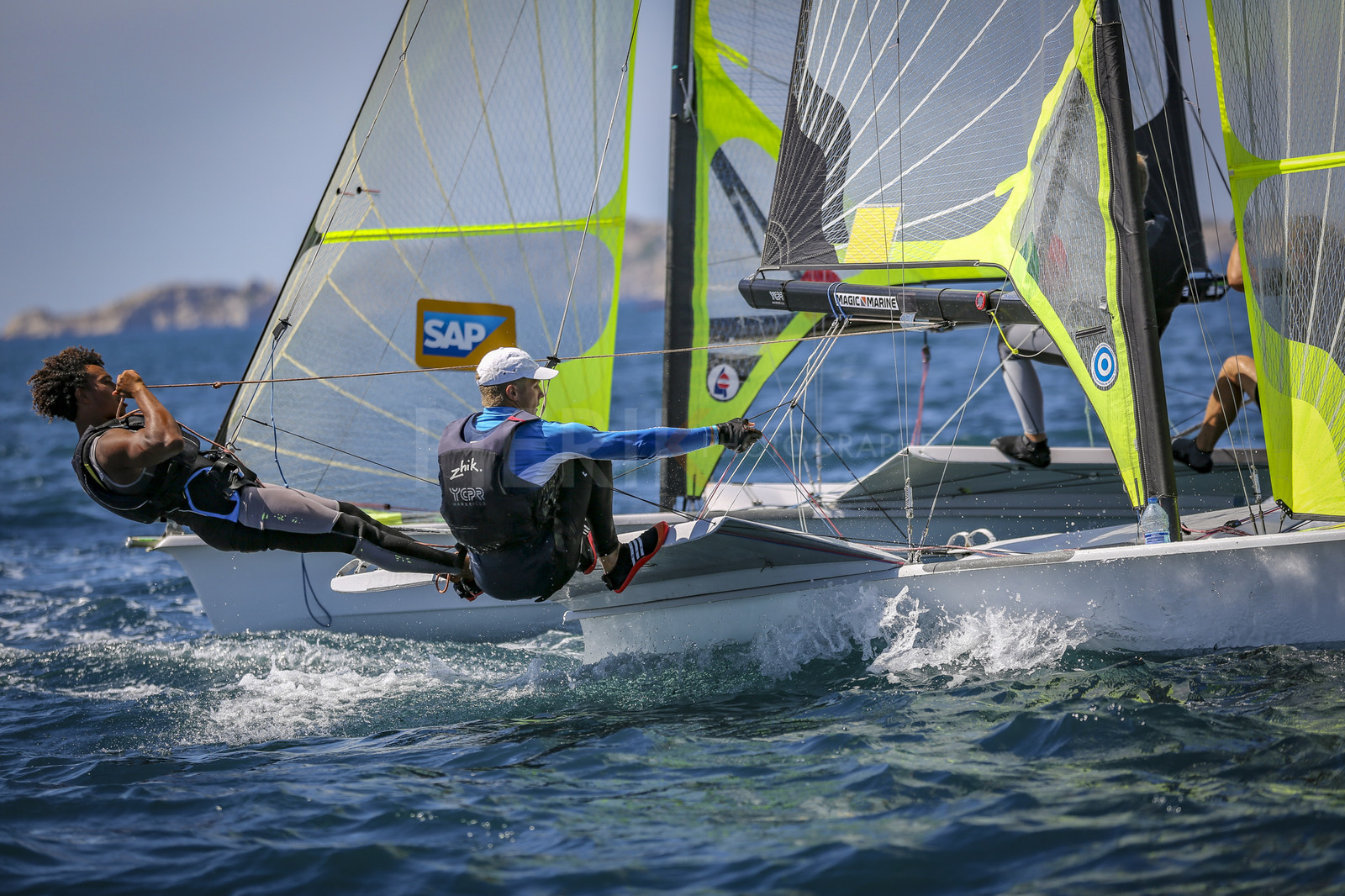 Marseilles France is hosting more than 200 sailors from 28 nations for the 2018 Junior Worl Championship of 49er, 49erFX and Nacra 17. Held from 28 august to 1st september 2018. © Pierick Jeannoutot