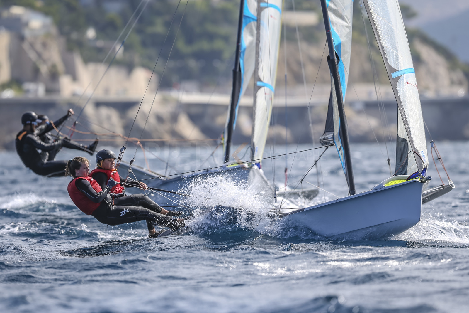 Marseille France is hosting more than 200 sailors from 28 nations for the 2018 Junior Worl Championship of 49er, 49erFX and Nacra 17. Held from 28 august to 1st september 2018. © Pierick Jeannoutot