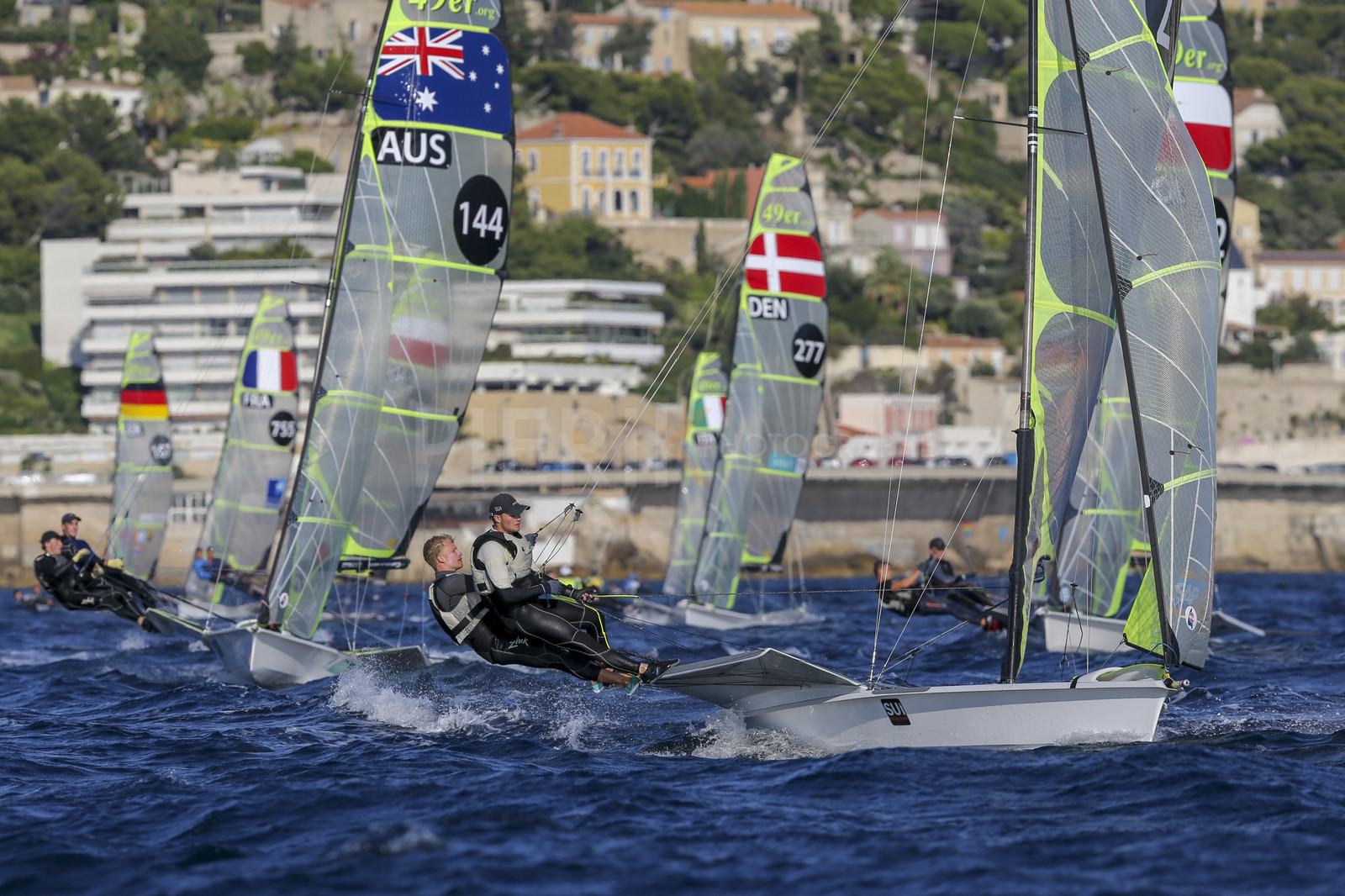Marseille France is hosting more than 200 sailors from 28 nations for the 2018 Junior Worl Championship of 49er, 49erFX and Nacra 17. Held from 28 august to 1st september 2018. © Pierick Jeannoutot