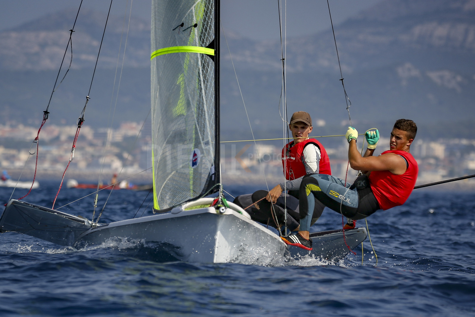 Marseilles France is hosting more than 200 sailors from 28 nations for the 2018 Junior Worl Championship of 49er, 49erFX and Nacra 17. Held from 28 august to 1st september 2018. © Pierick Jeannoutot