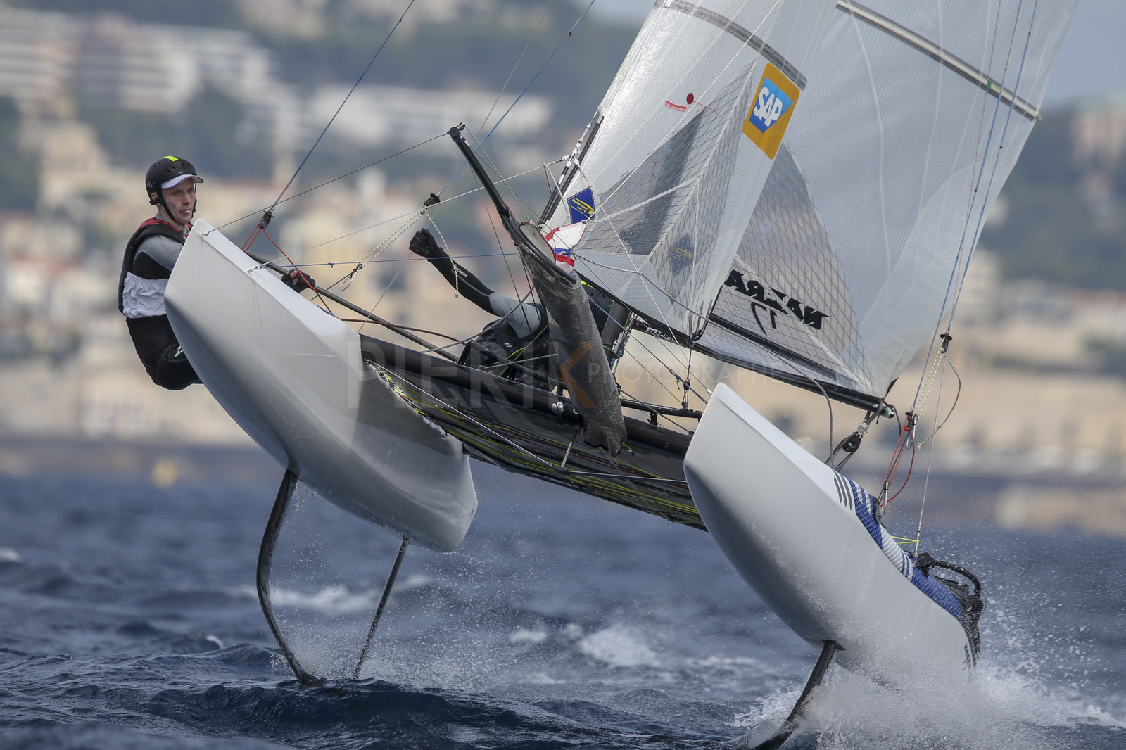 Marseille France is hosting more than 200 sailors from 28 nations for the 2018 Junior Worl Championship of 49er, 49erFX and Nacra 17. Held from 28 august to 1st september 2018. © Pierick Jeannoutot