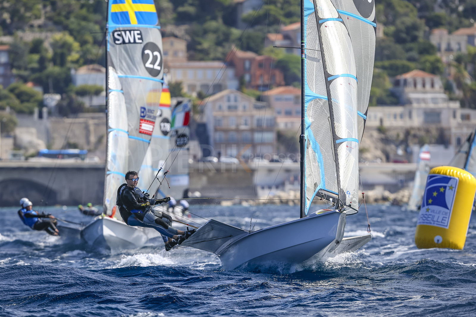 Marseille France is hosting more than 200 sailors from 28 nations for the 2018 Junior Worl Championship of 49er, 49erFX and Nacra 17. Held from 28 august to 1st september 2018. © Pierick Jeannoutot