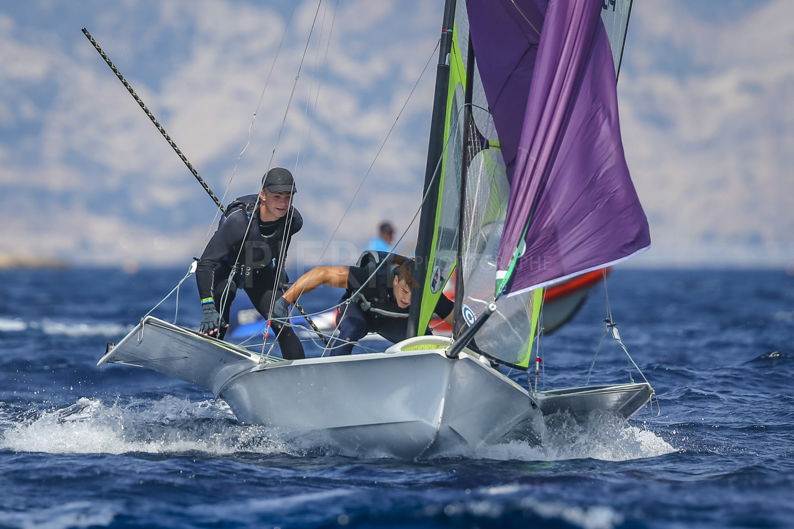 Marseille France is hosting more than 200 sailors from 28 nations for the 2018 Junior Worl Championship of 49er, 49erFX and Nacra 17. Held from 28 august to 1st september 2018. © Pierick Jeannoutot