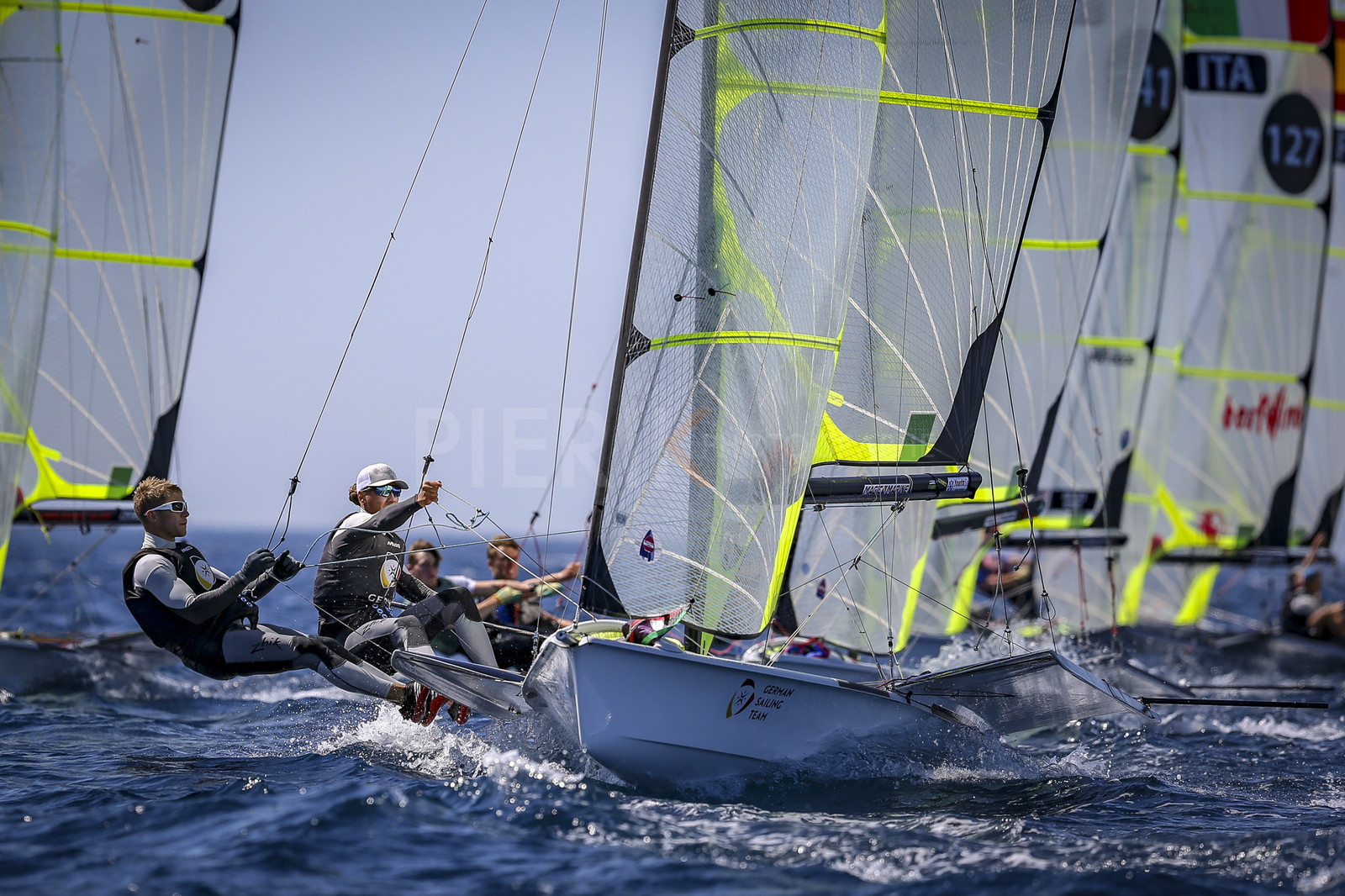 Marseilles France is hosting more than 200 sailors from 28 nations for the 2018 Junior Worl Championship of 49er, 49erFX and Nacra 17. Held from 28 august to 1st september 2018. © Pierick Jeannoutot
