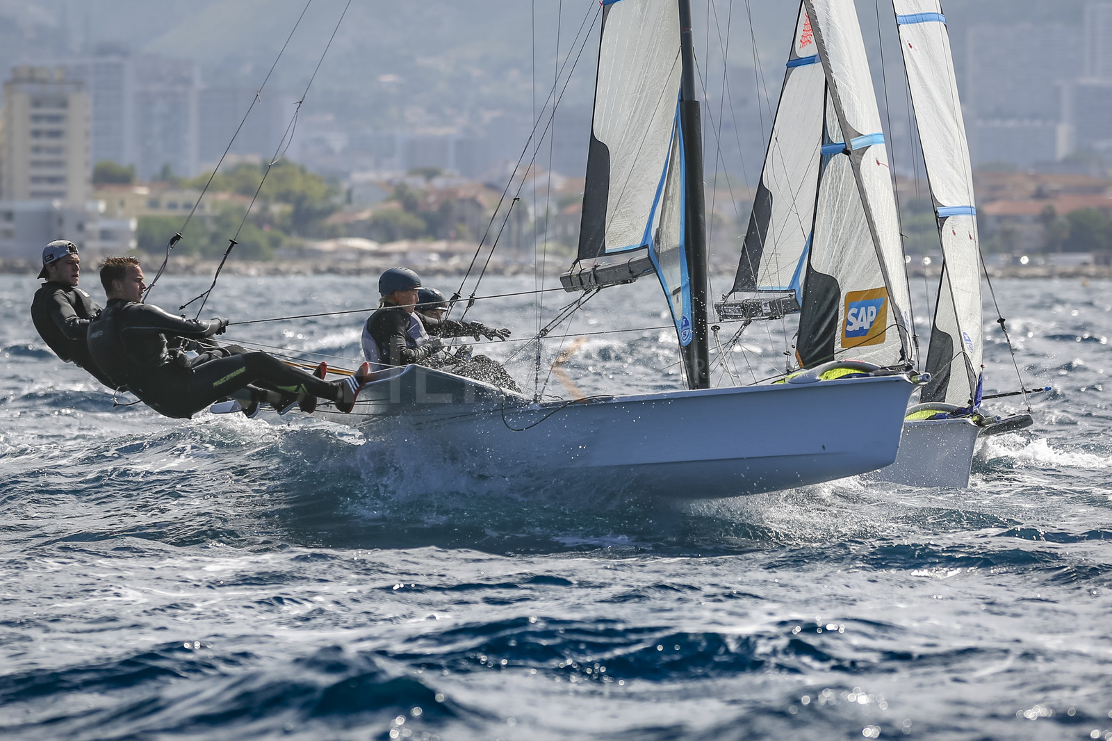 Marseille France is hosting more than 200 sailors from 28 nations for the 2018 Junior Worl Championship of 49er, 49erFX and Nacra 17. Held from 28 august to 1st september 2018. © Pierick Jeannoutot