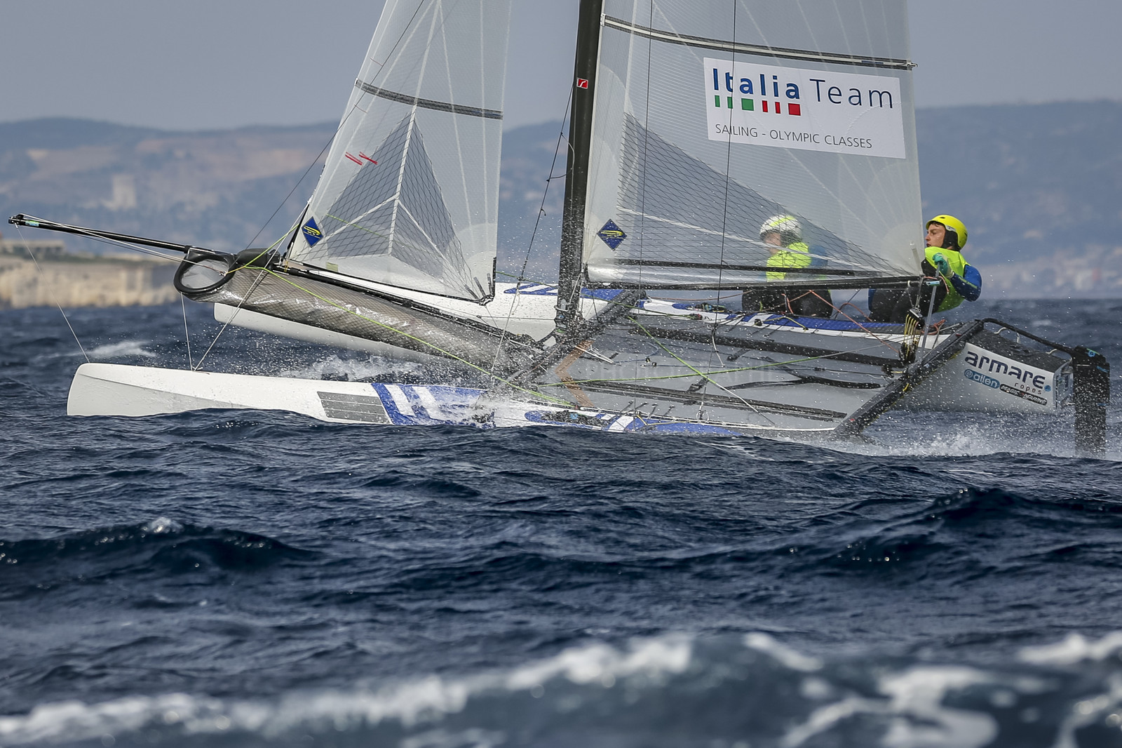 Marseille France is hosting more than 200 sailors from 28 nations for the 2018 Junior Worl Championship of 49er, 49erFX and Nacra 17. Held from 28 august to 1st september 2018. © Pierick Jeannoutot