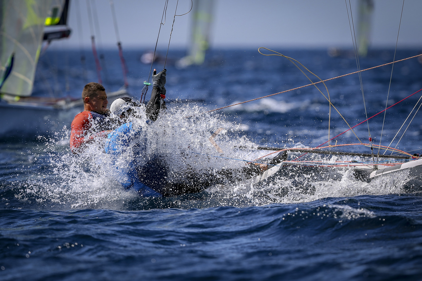 Marseilles France is hosting more than 200 sailors from 28 nations for the 2018 Junior Worl Championship of 49er, 49erFX and Nacra 17. Held from 28 august to 1st september 2018. © Pierick Jeannoutot