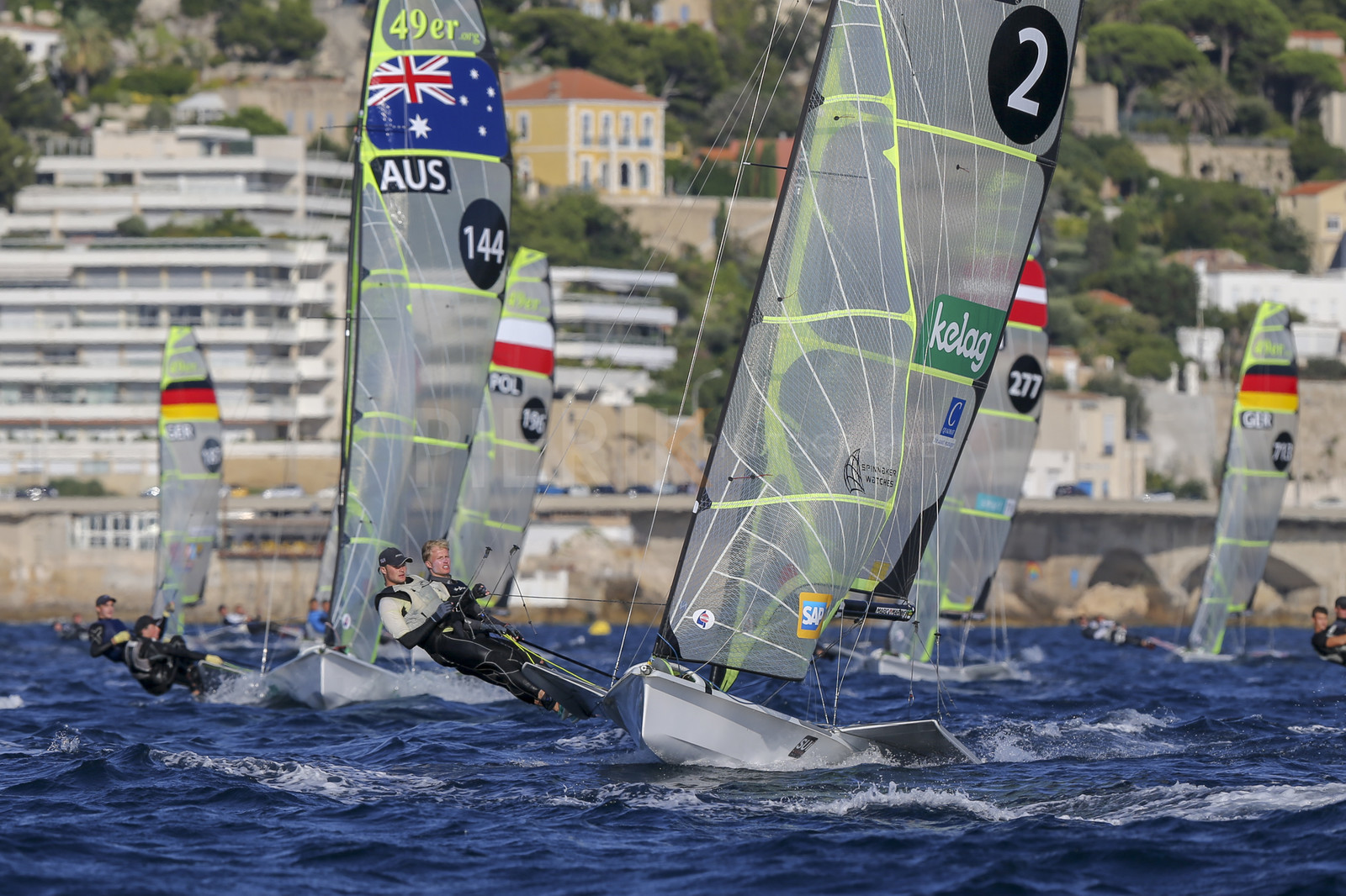 Marseille France is hosting more than 200 sailors from 28 nations for the 2018 Junior Worl Championship of 49er, 49erFX and Nacra 17. Held from 28 august to 1st september 2018. © Pierick Jeannoutot