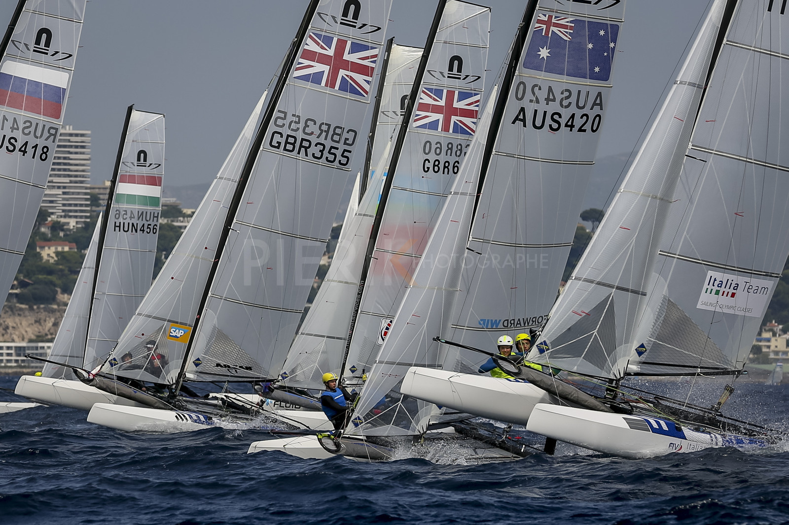 Marseille France is hosting more than 200 sailors from 28 nations for the 2018 Junior Worl Championship of 49er, 49erFX and Nacra 17. Held from 28 august to 1st september 2018. © Pierick Jeannoutot