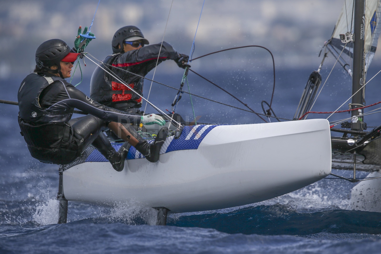 Marseille France is hosting more than 200 sailors from 28 nations for the 2018 Junior Worl Championship of 49er, 49erFX and Nacra 17. Held from 28 august to 1st september 2018. © Pierick Jeannoutot