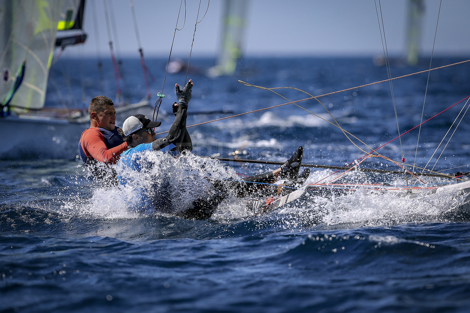 Marseilles France is hosting more than 200 sailors from 28 nations for the 2018 Junior Worl Championship of 49er, 49erFX and Nacra 17. Held from 28 august to 1st september 2018. © Pierick Jeannoutot