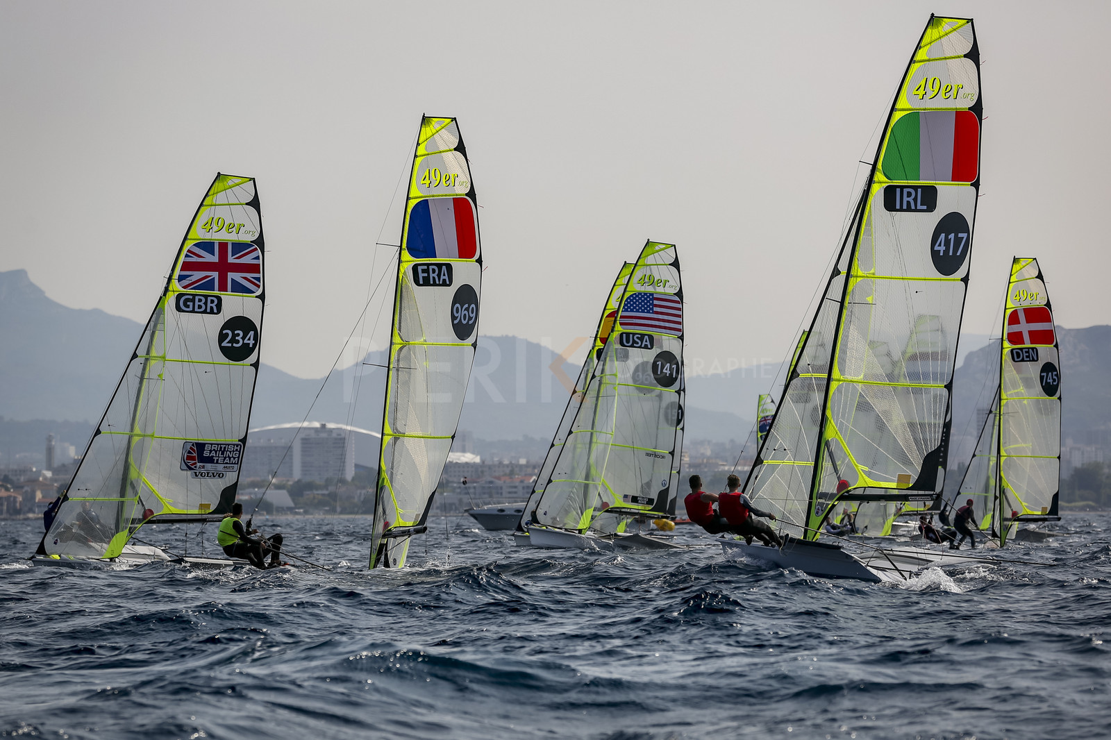 Marseille France is hosting more than 200 sailors from 28 nations for the 2018 Junior Worl Championship of 49er, 49erFX and Nacra 17. Held from 28 august to 1st september 2018. © Pierick Jeannoutot