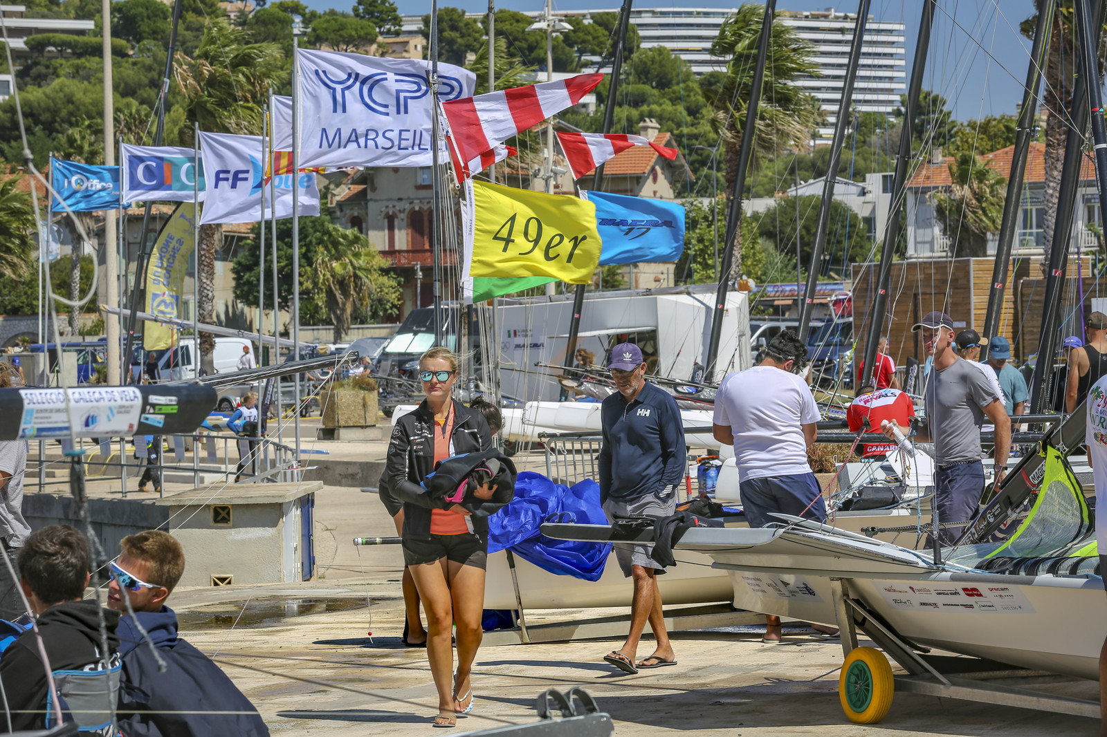 Marseille France is hosting more than 200 sailors from 28 nations for the 2018 Junior Worl Championship of 49er, 49erFX and Nacra 17. Held from 28 august to 1st september 2018. © Pierick Jeannoutot