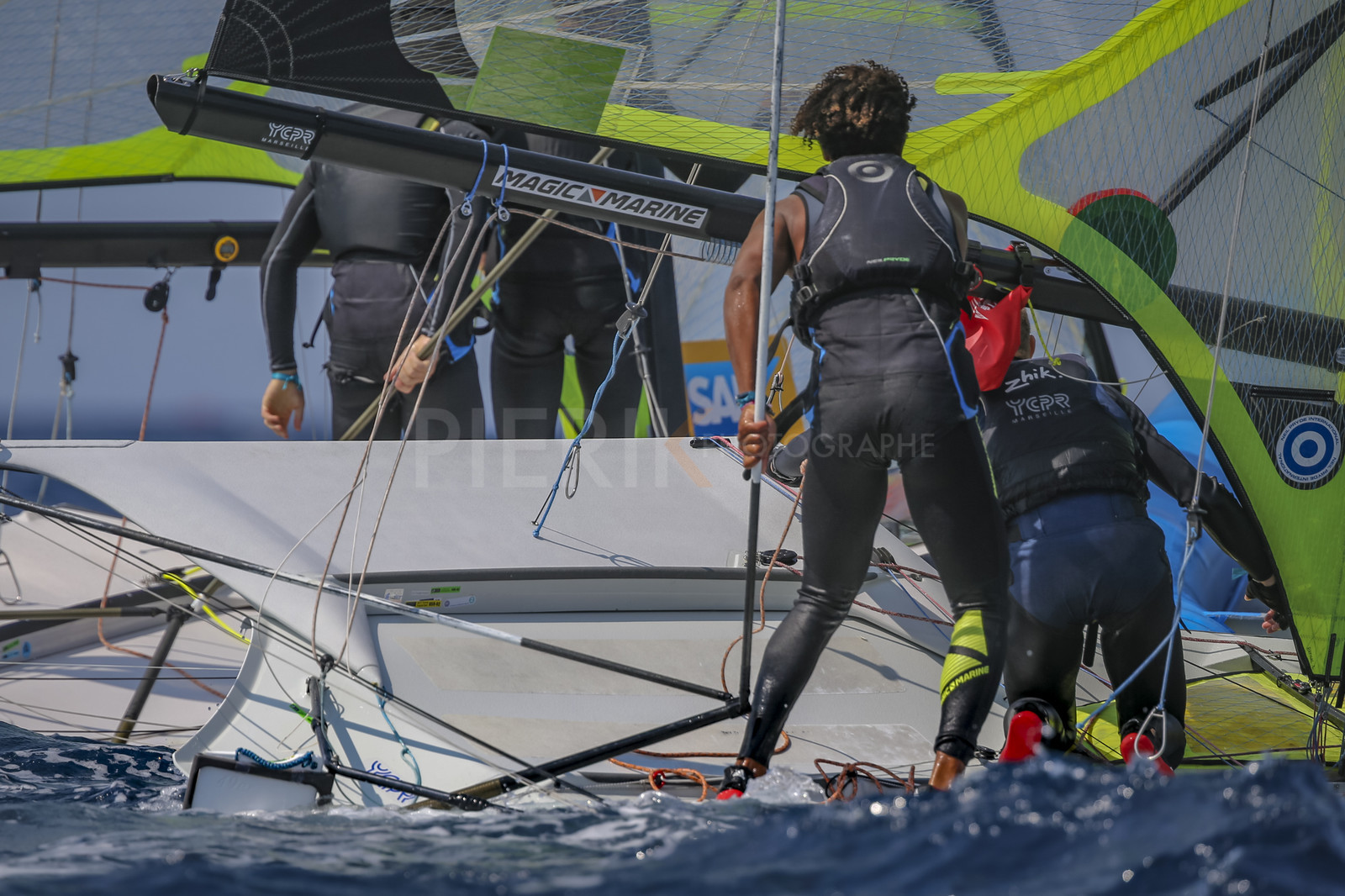Marseille France is hosting more than 200 sailors from 28 nations for the 2018 Junior Worl Championship of 49er, 49erFX and Nacra 17. Held from 28 august to 1st september 2018. © Pierick Jeannoutot