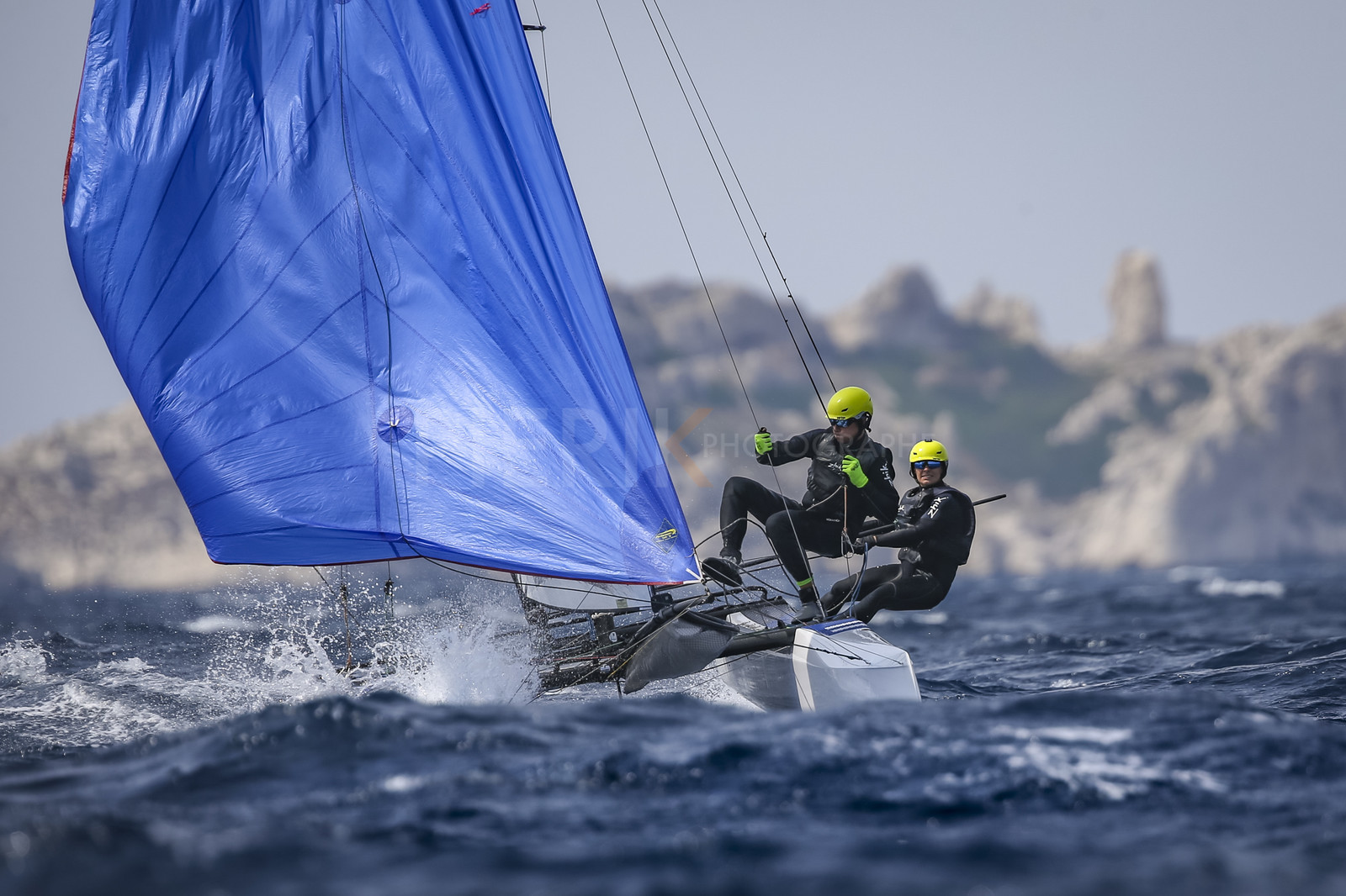 Marseille France is hosting more than 200 sailors from 28 nations for the 2018 Junior Worl Championship of 49er, 49erFX and Nacra 17. Held from 28 august to 1st september 2018. © Pierick Jeannoutot