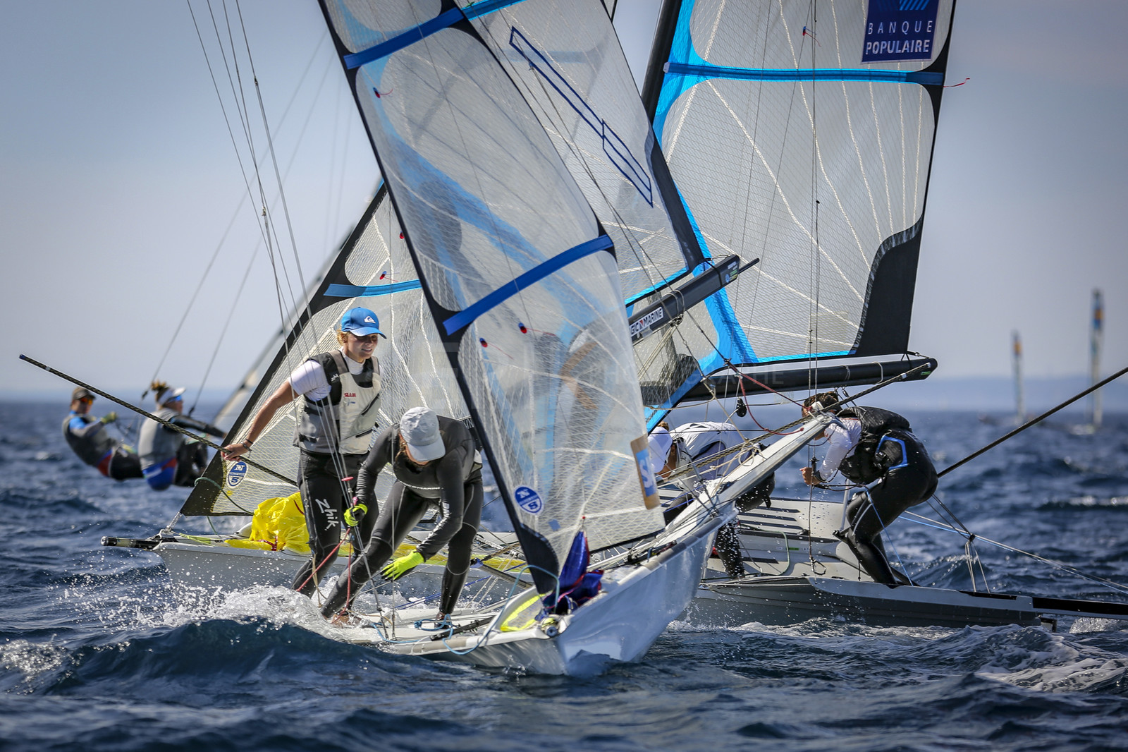 Marseilles France is hosting more than 200 sailors from 28 nations for the 2018 Junior Worl Championship of 49er, 49erFX and Nacra 17. Held from 28 august to 1st september 2018. © Pierick Jeannoutot