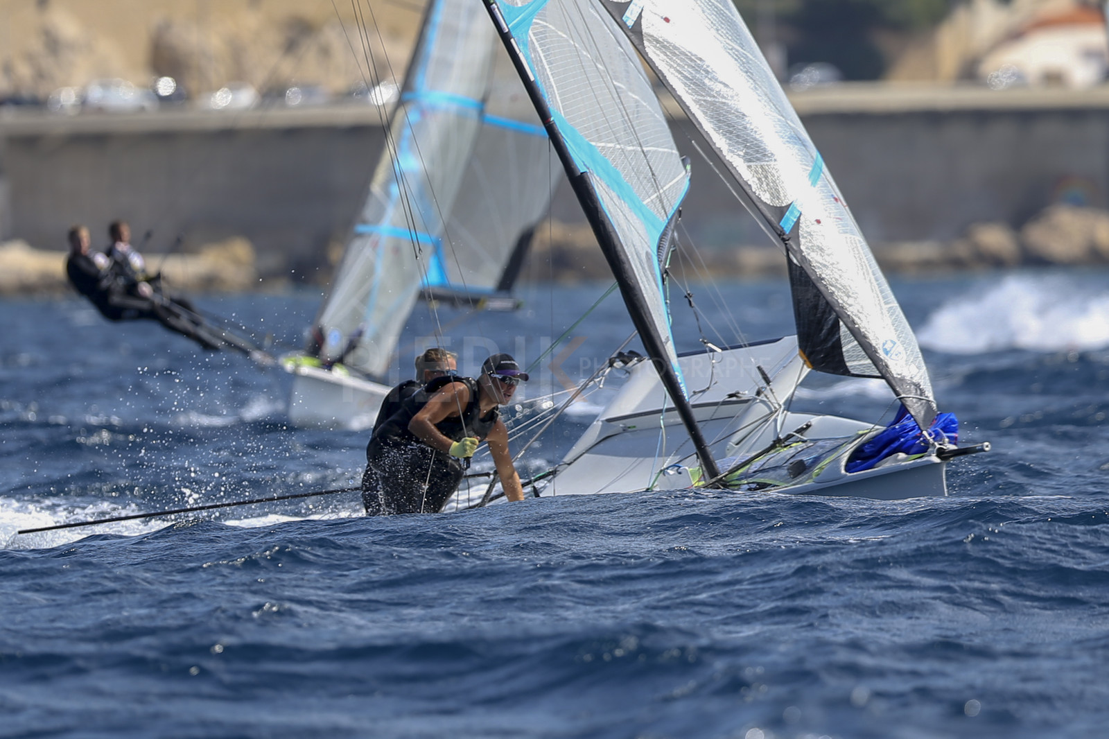 Marseille France is hosting more than 200 sailors from 28 nations for the 2018 Junior Worl Championship of 49er, 49erFX and Nacra 17. Held from 28 august to 1st september 2018. © Pierick Jeannoutot