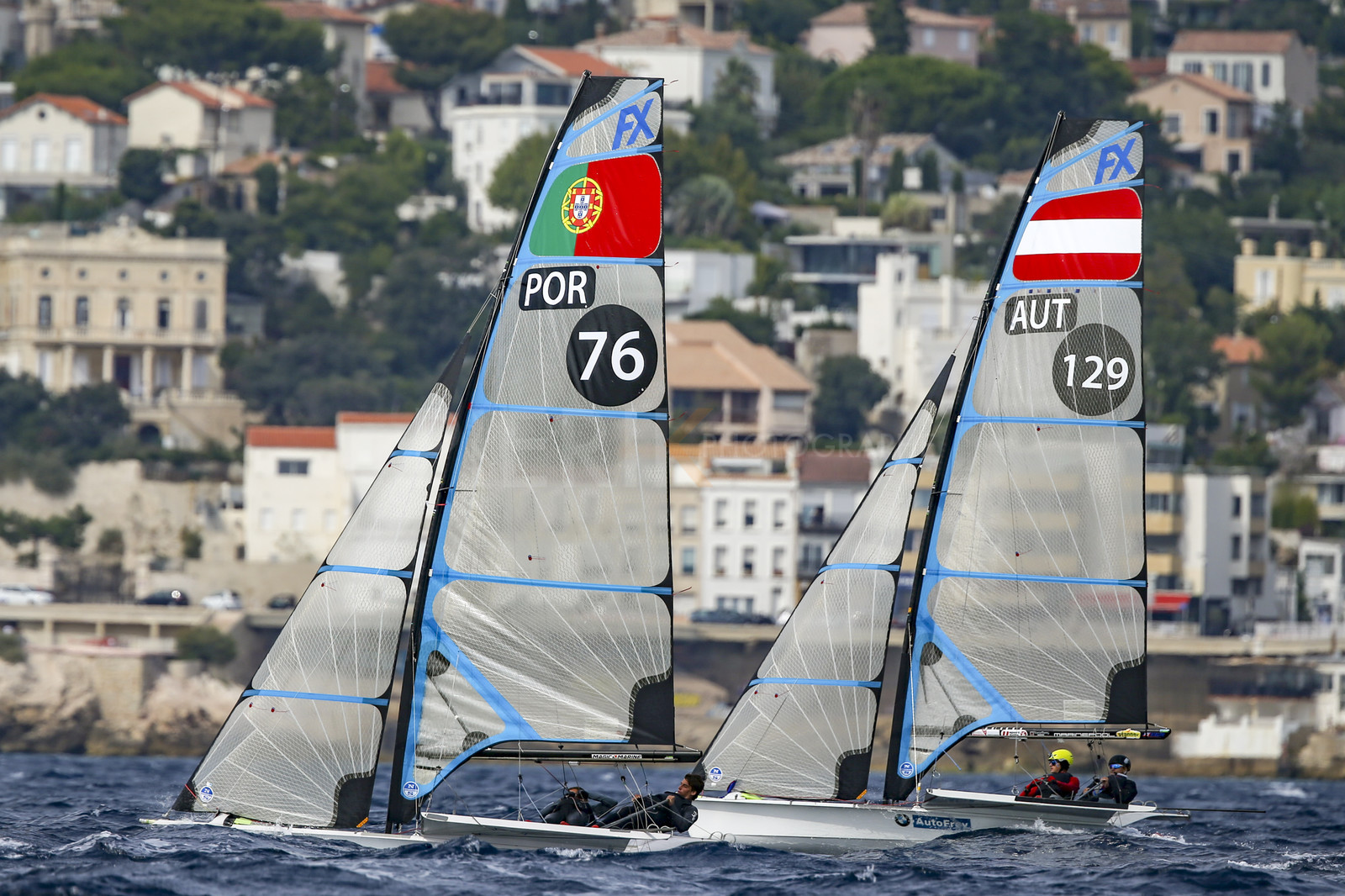 Marseille France is hosting more than 200 sailors from 28 nations for the 2018 Junior Worl Championship of 49er, 49erFX and Nacra 17. Held from 28 august to 1st september 2018. © Pierick Jeannoutot