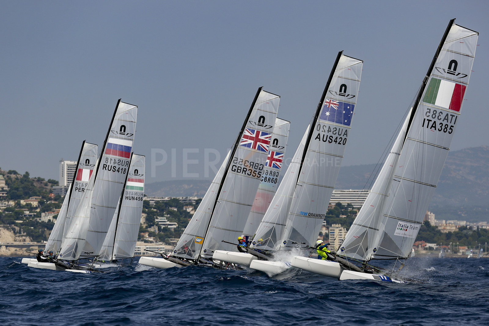 Marseille France is hosting more than 200 sailors from 28 nations for the 2018 Junior Worl Championship of 49er, 49erFX and Nacra 17. Held from 28 august to 1st september 2018. © Pierick Jeannoutot