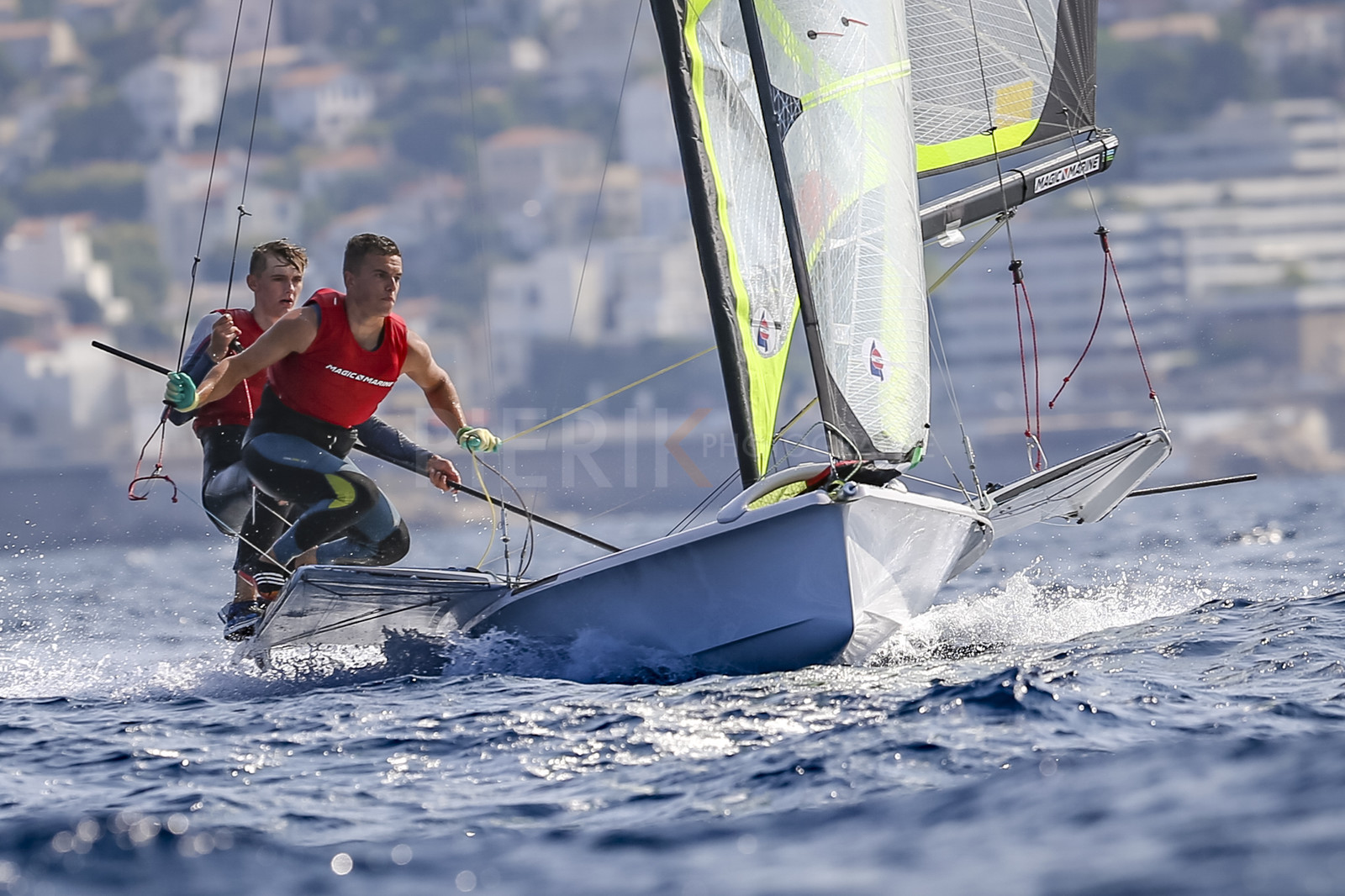 Marseille France is hosting more than 200 sailors from 28 nations for the 2018 Junior Worl Championship of 49er, 49erFX and Nacra 17. Held from 28 august to 1st september 2018. © Pierick Jeannoutot