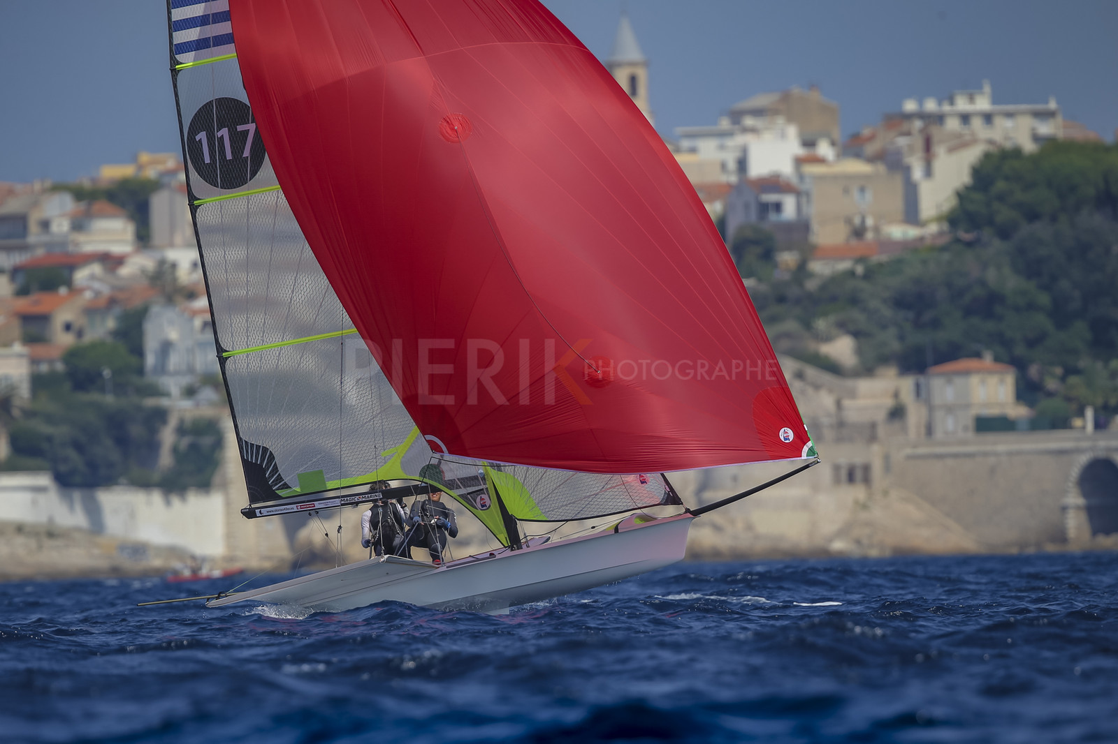 Marseille France is hosting more than 200 sailors from 28 nations for the 2018 Junior Worl Championship of 49er, 49erFX and Nacra 17. Held from 28 august to 1st september 2018. © Pierick Jeannoutot