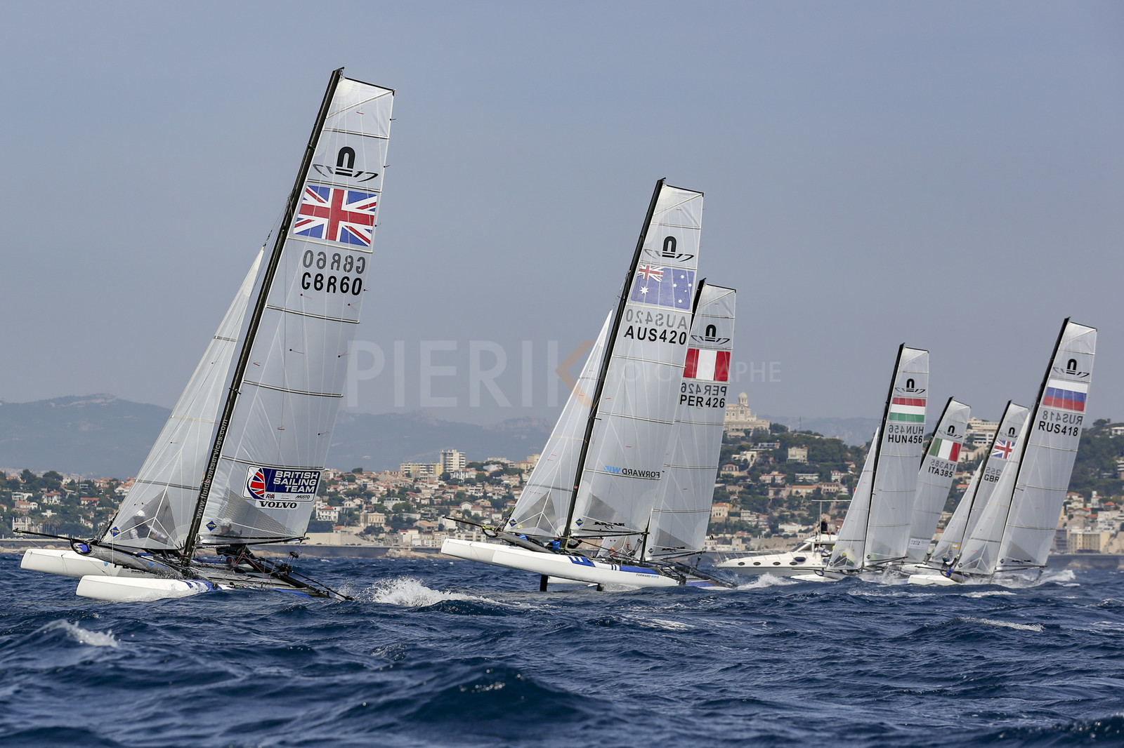 Marseille France is hosting more than 200 sailors from 28 nations for the 2018 Junior Worl Championship of 49er, 49erFX and Nacra 17. Held from 28 august to 1st september 2018. © Pierick Jeannoutot