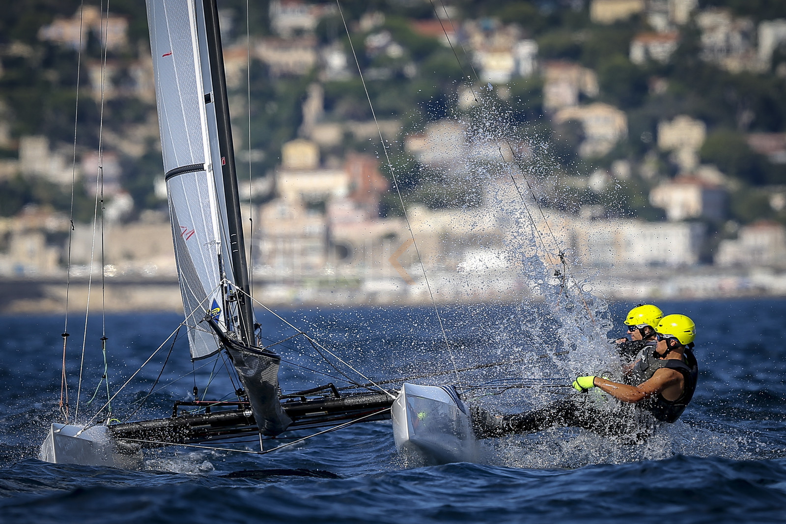 Marseilles France is hosting more than 200 sailors from 28 nations for the 2018 Junior Worl Championship of 49er, 49erFX and Nacra 17. Held from 28 august to 1st september 2018. © Pierick Jeannoutot