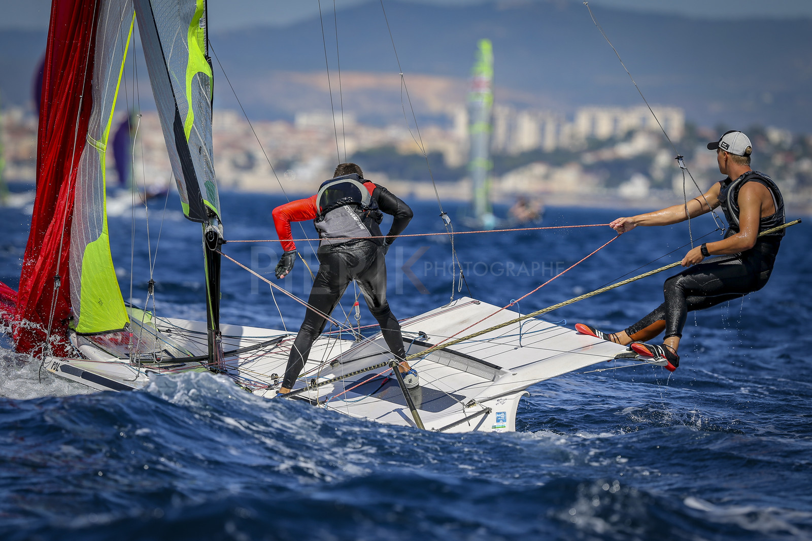 Marseilles France is hosting more than 200 sailors from 28 nations for the 2018 Junior Worl Championship of 49er, 49erFX and Nacra 17. Held from 28 august to 1st september 2018. © Pierick Jeannoutot