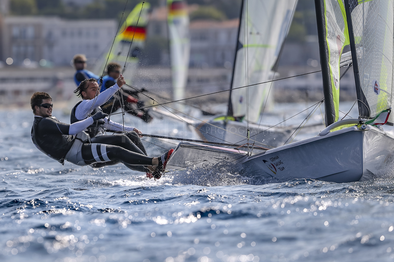Marseille France is hosting more than 200 sailors from 28 nations for the 2018 Junior Worl Championship of 49er, 49erFX and Nacra 17. Held from 28 august to 1st september 2018. © Pierick Jeannoutot
