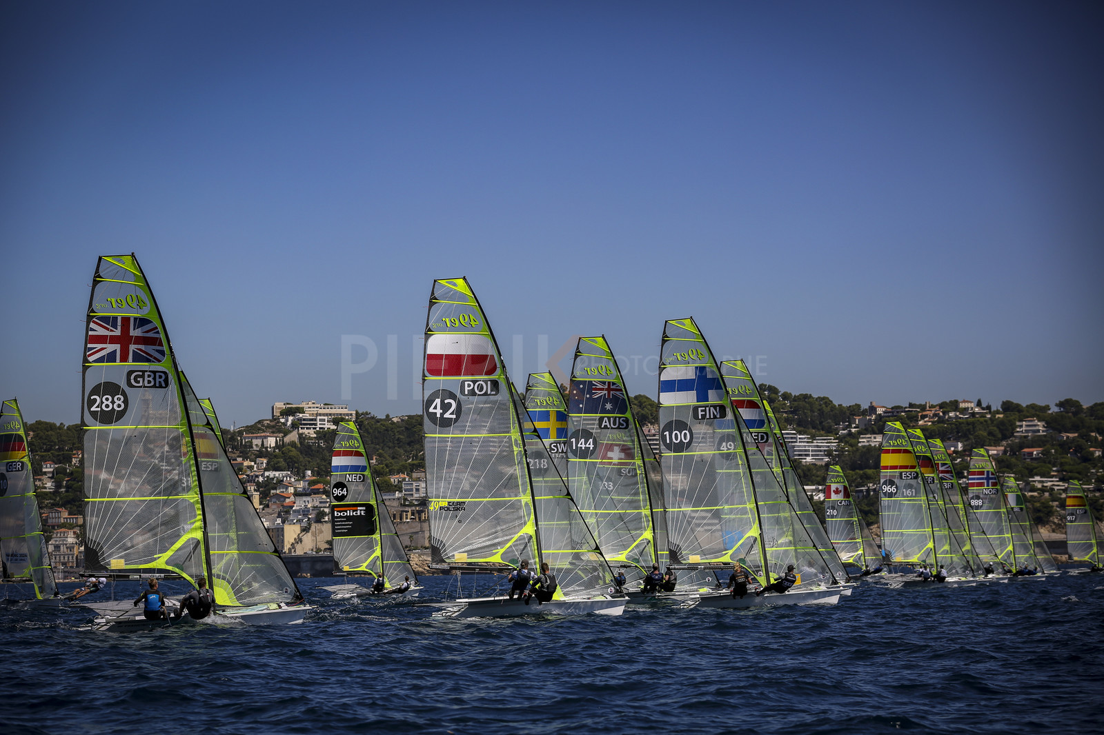 Marseilles France is hosting more than 200 sailors from 28 nations for the 2018 Junior Worl Championship of 49er, 49erFX and Nacra 17. Held from 28 august to 1st september 2018. © Pierick Jeannoutot