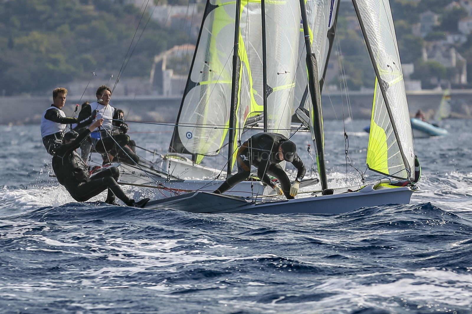 Marseille France is hosting more than 200 sailors from 28 nations for the 2018 Junior Worl Championship of 49er, 49erFX and Nacra 17. Held from 28 august to 1st september 2018. © Pierick Jeannoutot